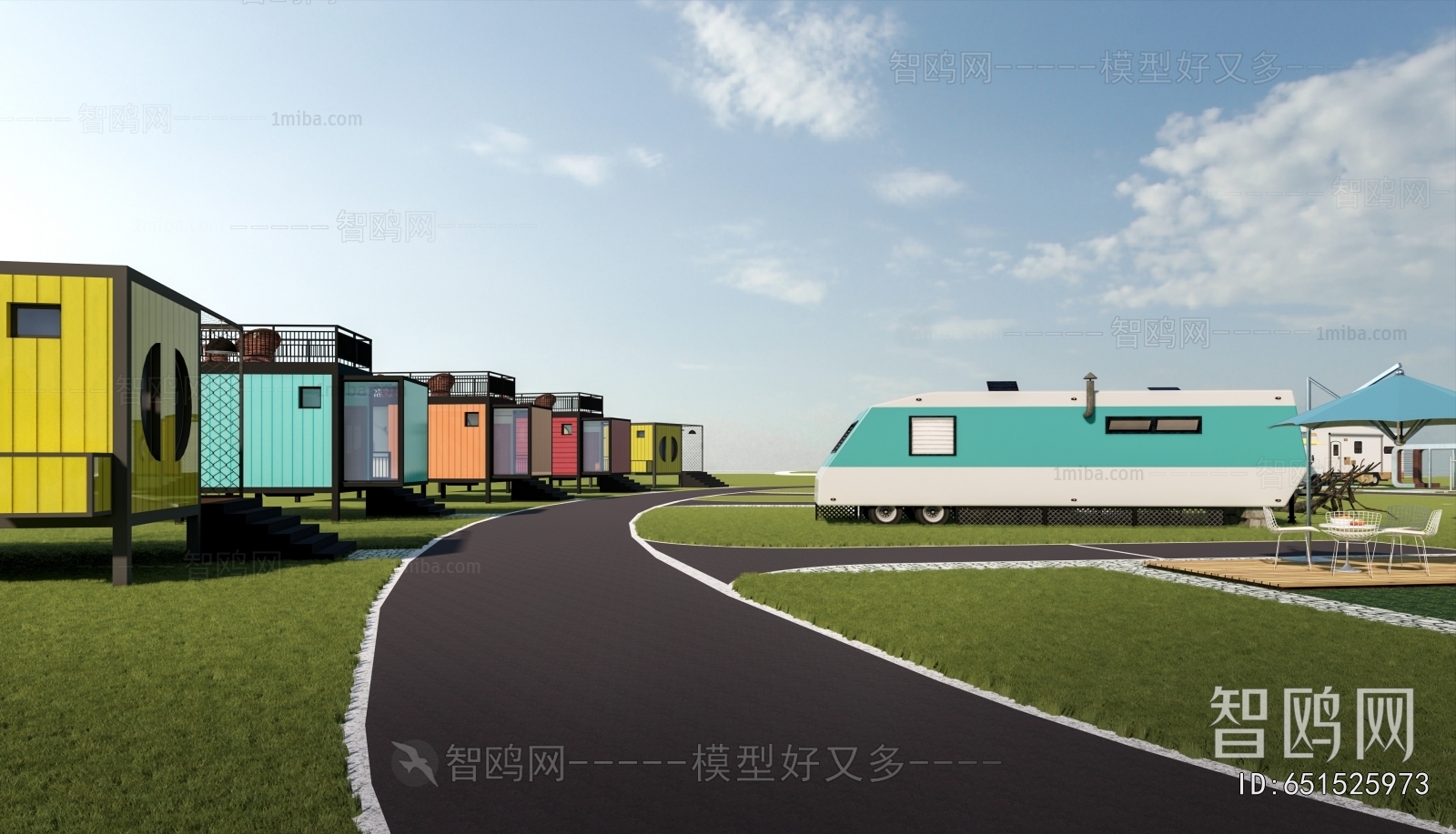 Modern Park Landscape