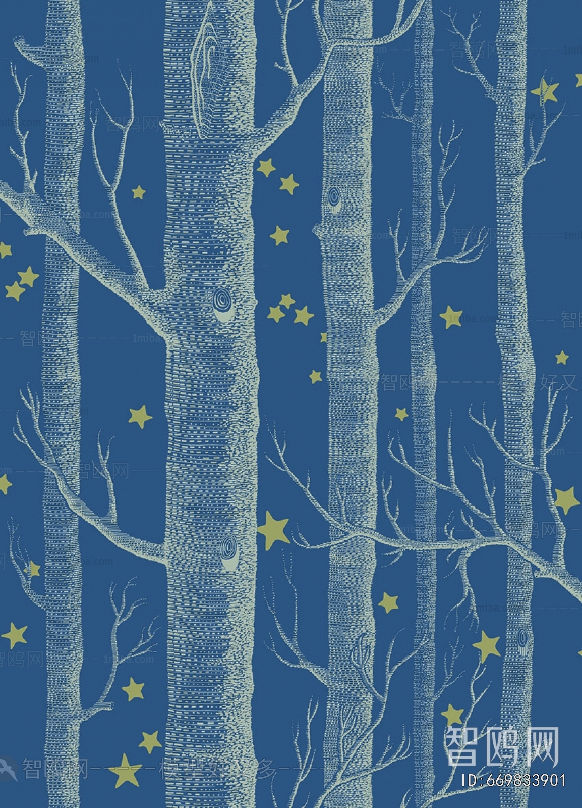 Animal And Plant Pattern Wallpaper