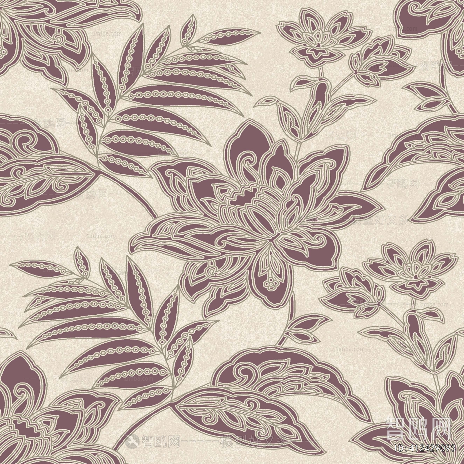 Animal And Plant Pattern Wallpaper