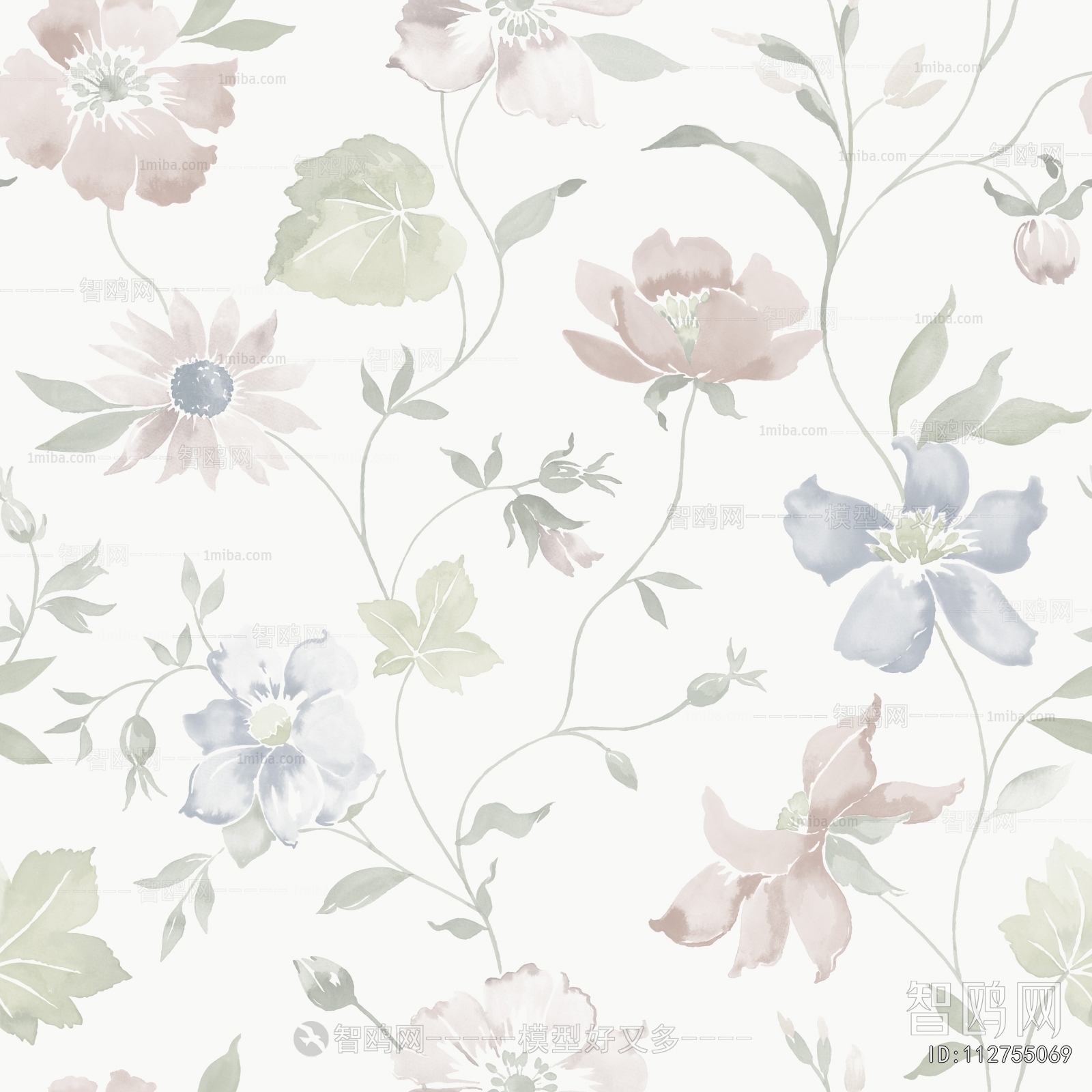 Animal And Plant Pattern Wallpaper