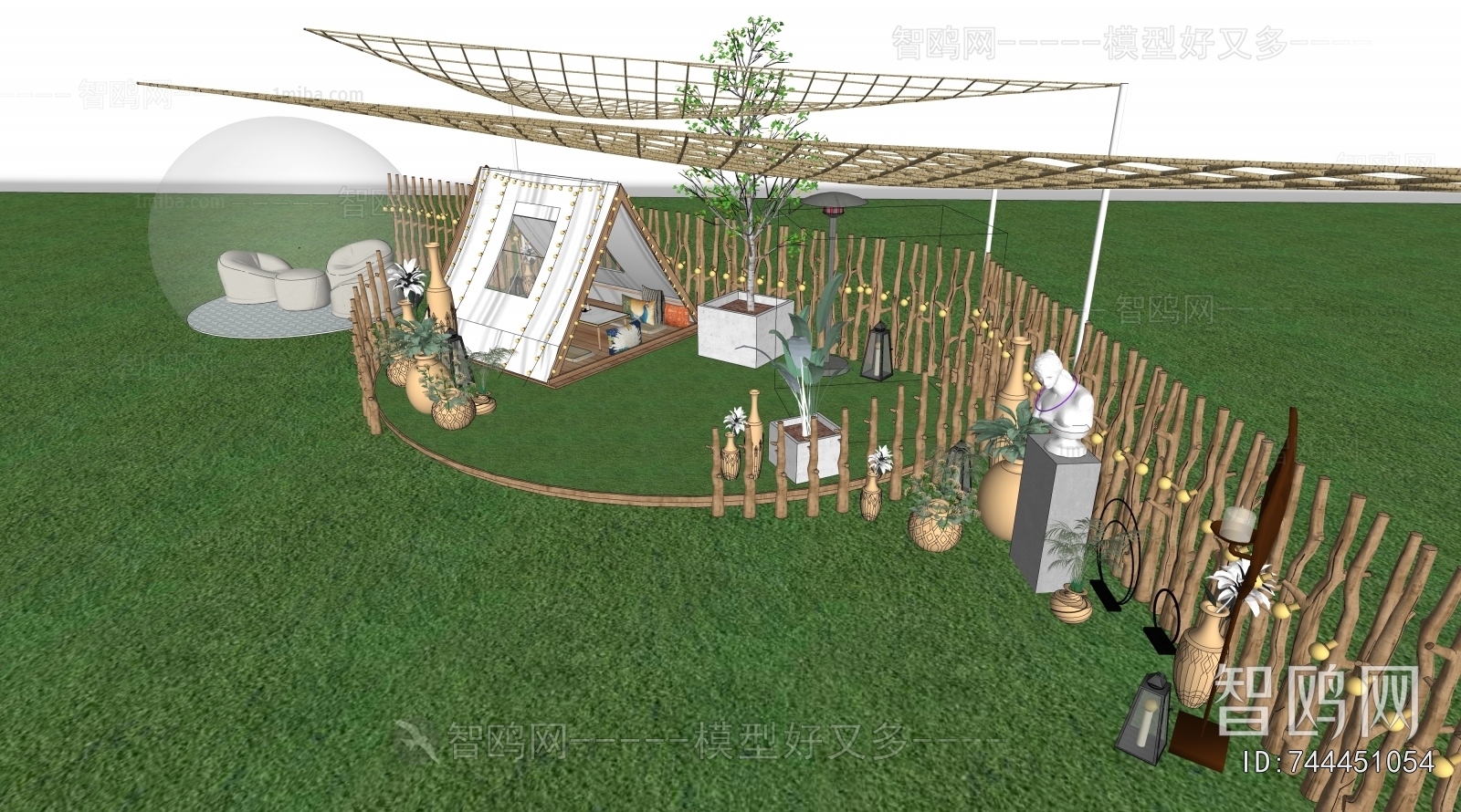 Modern Park Landscape