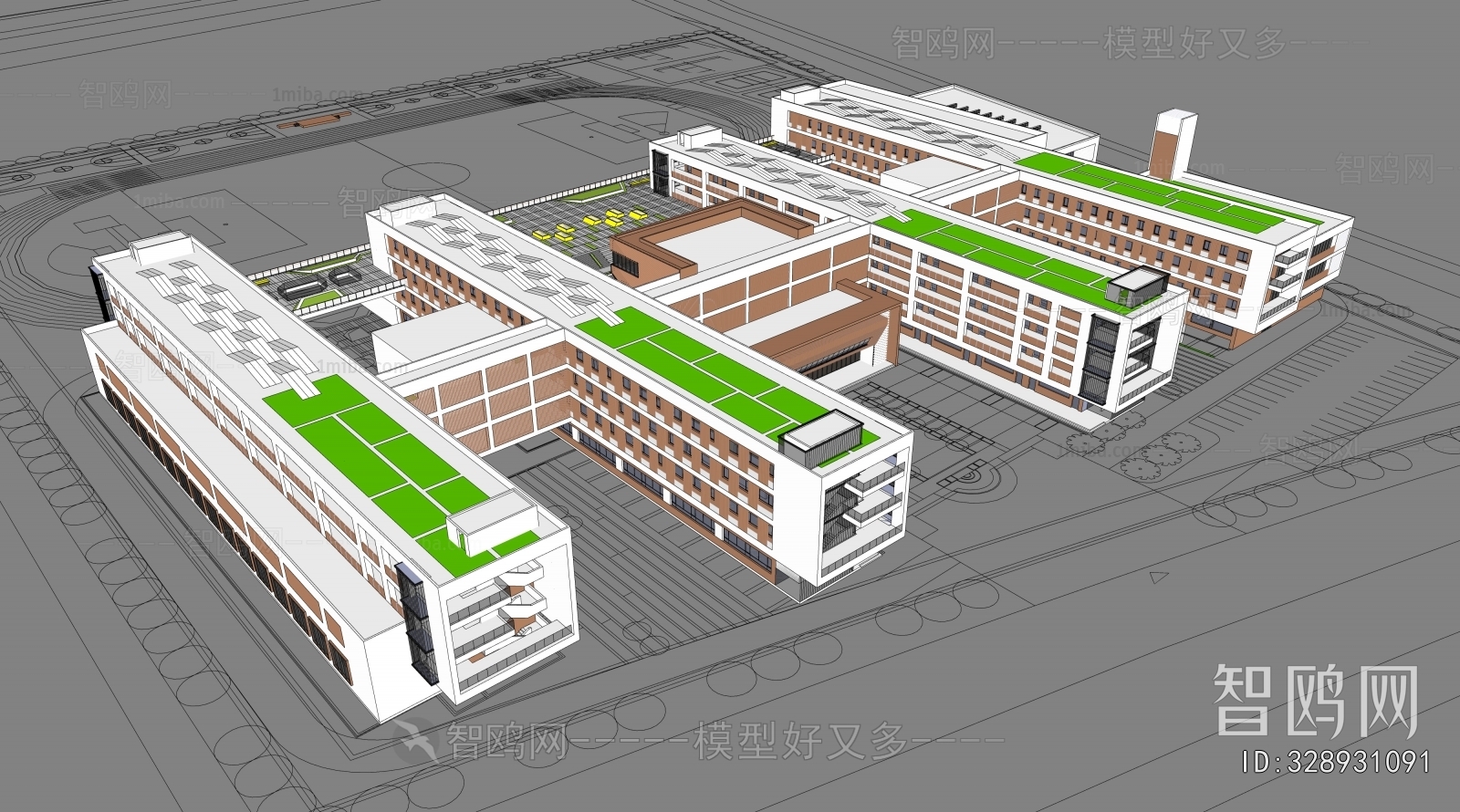 Modern School Building