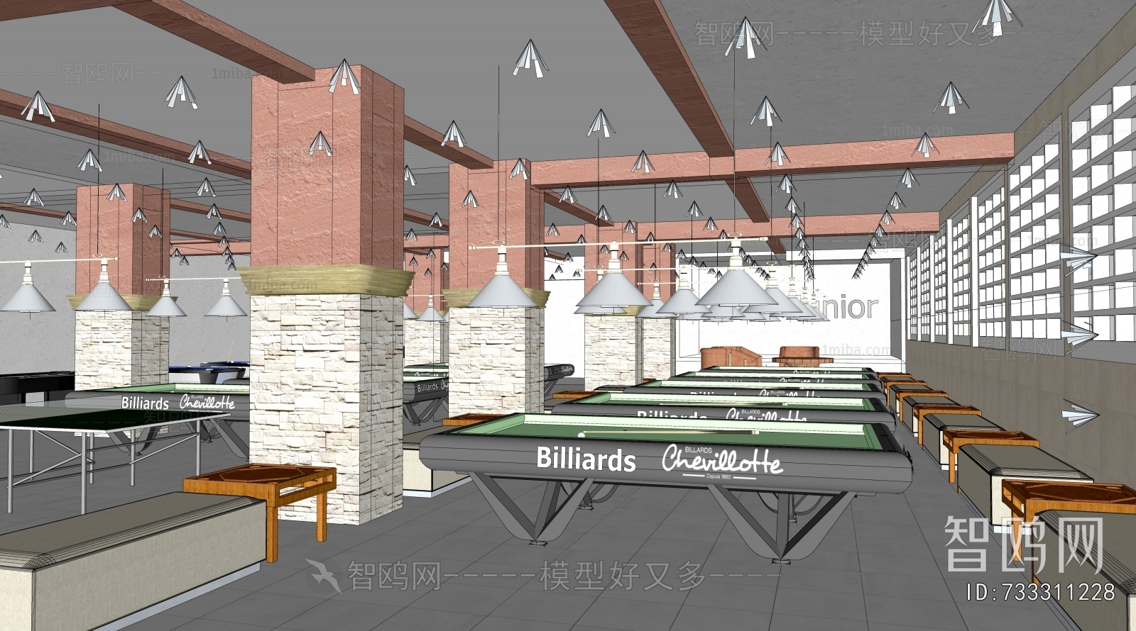 Modern Billiard Room