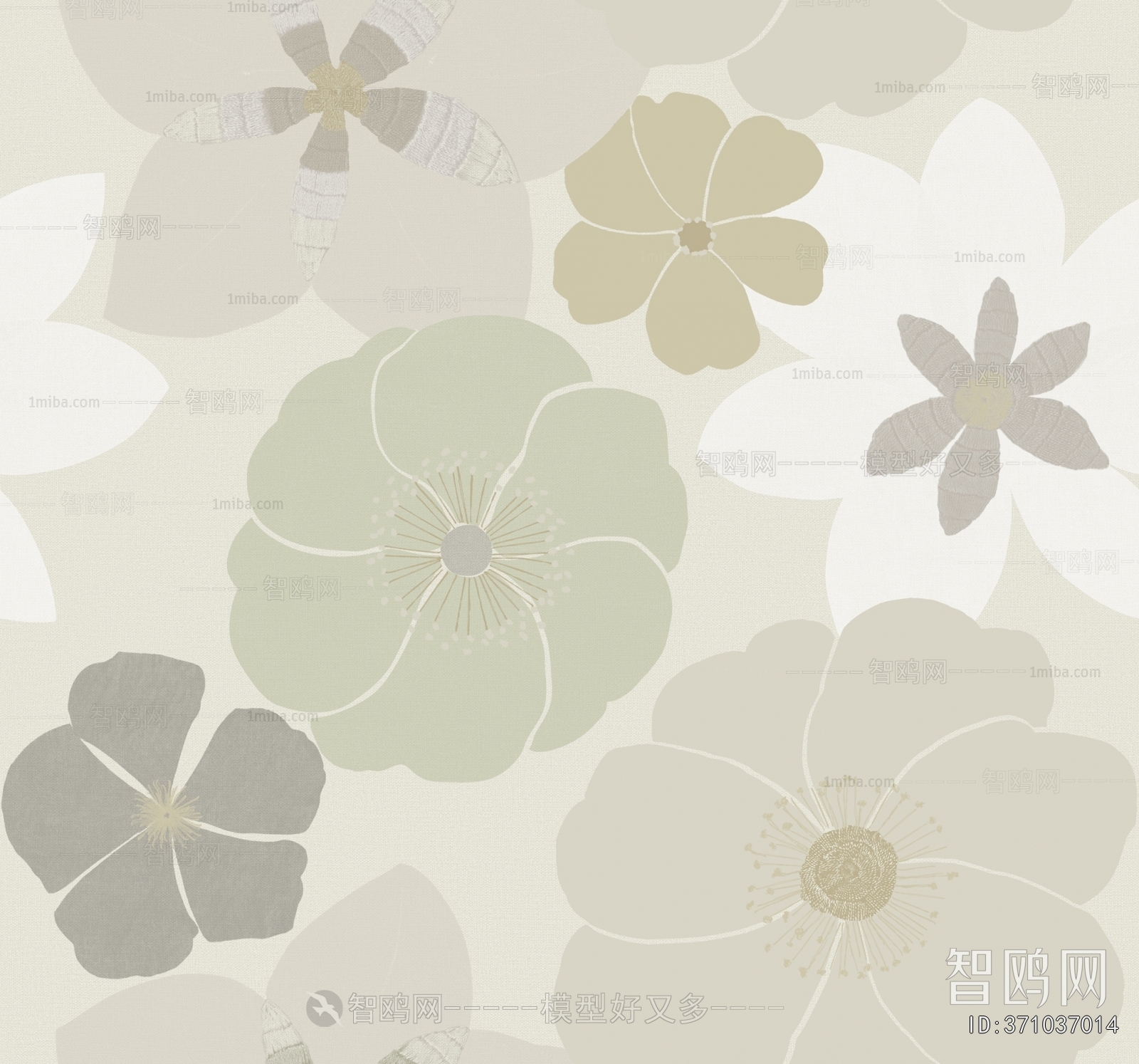 Animal And Plant Pattern Wallpaper