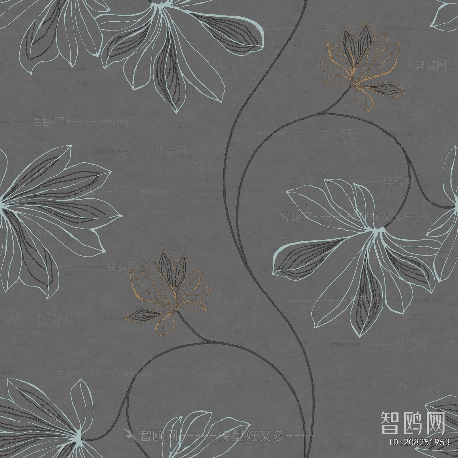 Animal And Plant Pattern Wallpaper