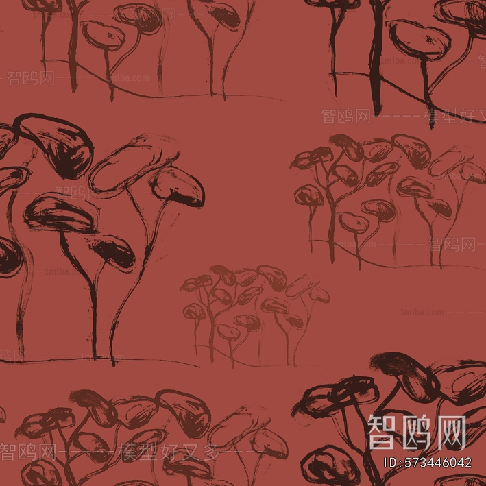 Animal And Plant Pattern Wallpaper
