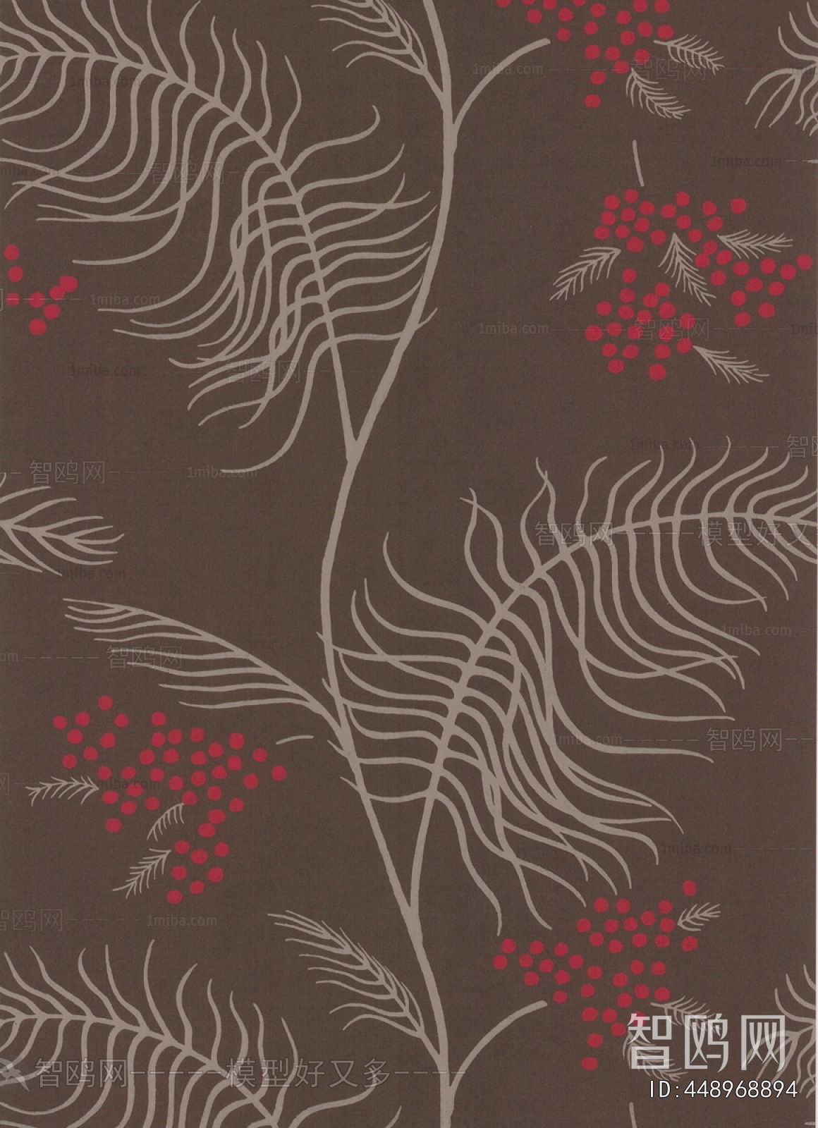 Animal And Plant Pattern Wallpaper