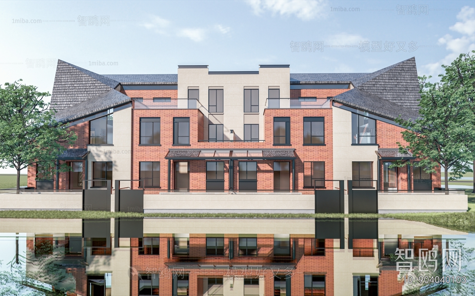 New Chinese Style Appearance Of Commercial Building