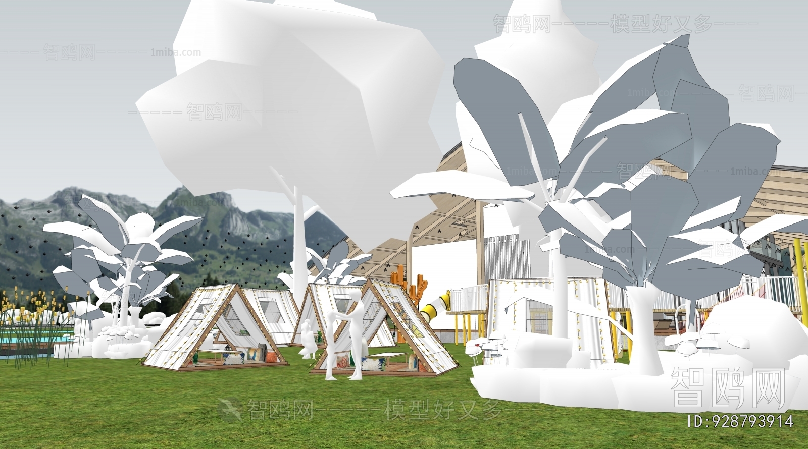 Modern Park Landscape