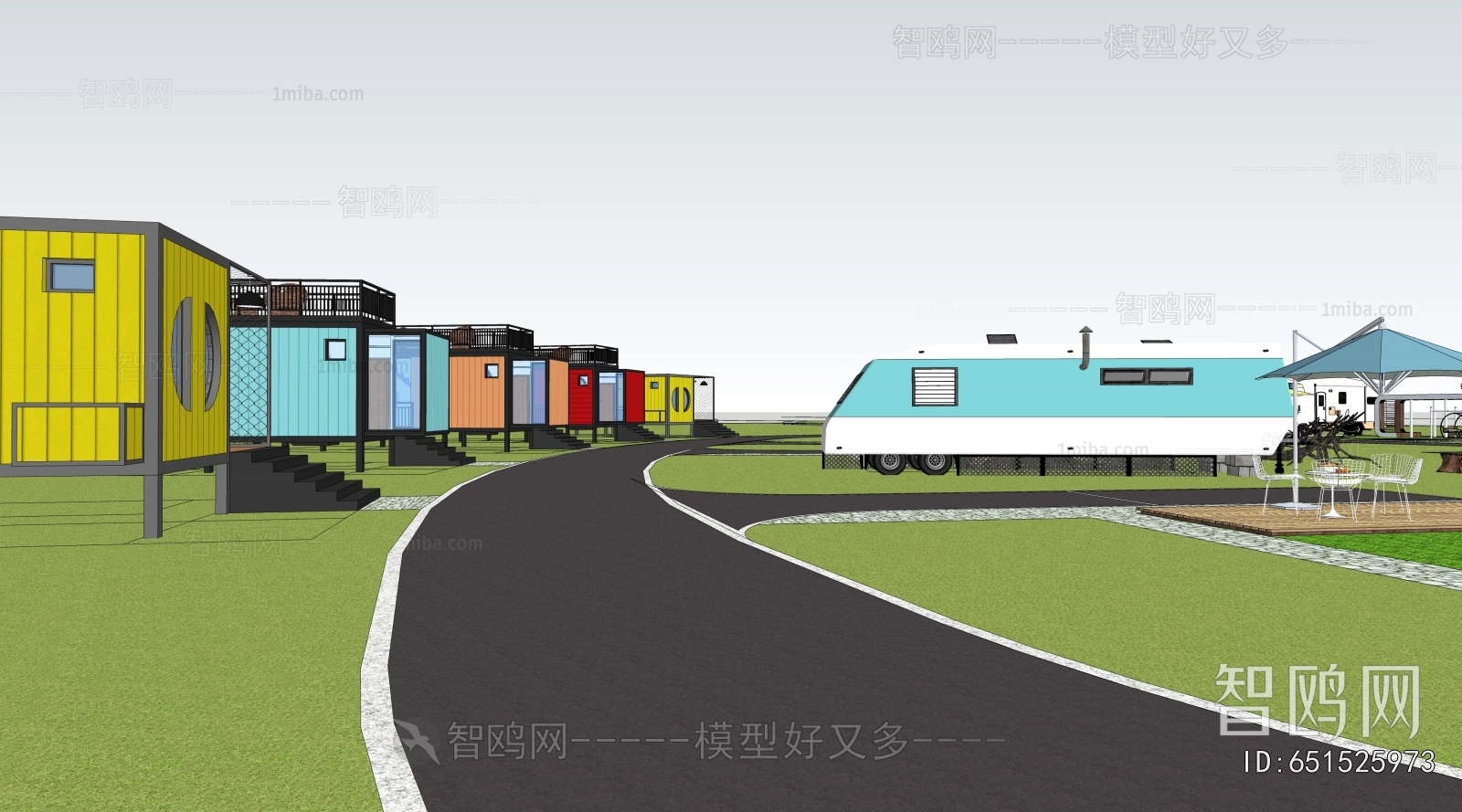 Modern Park Landscape