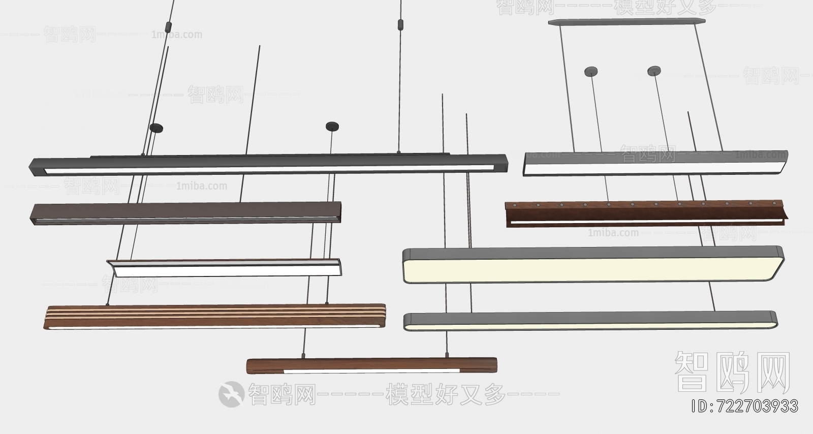 Modern Long Chandelier