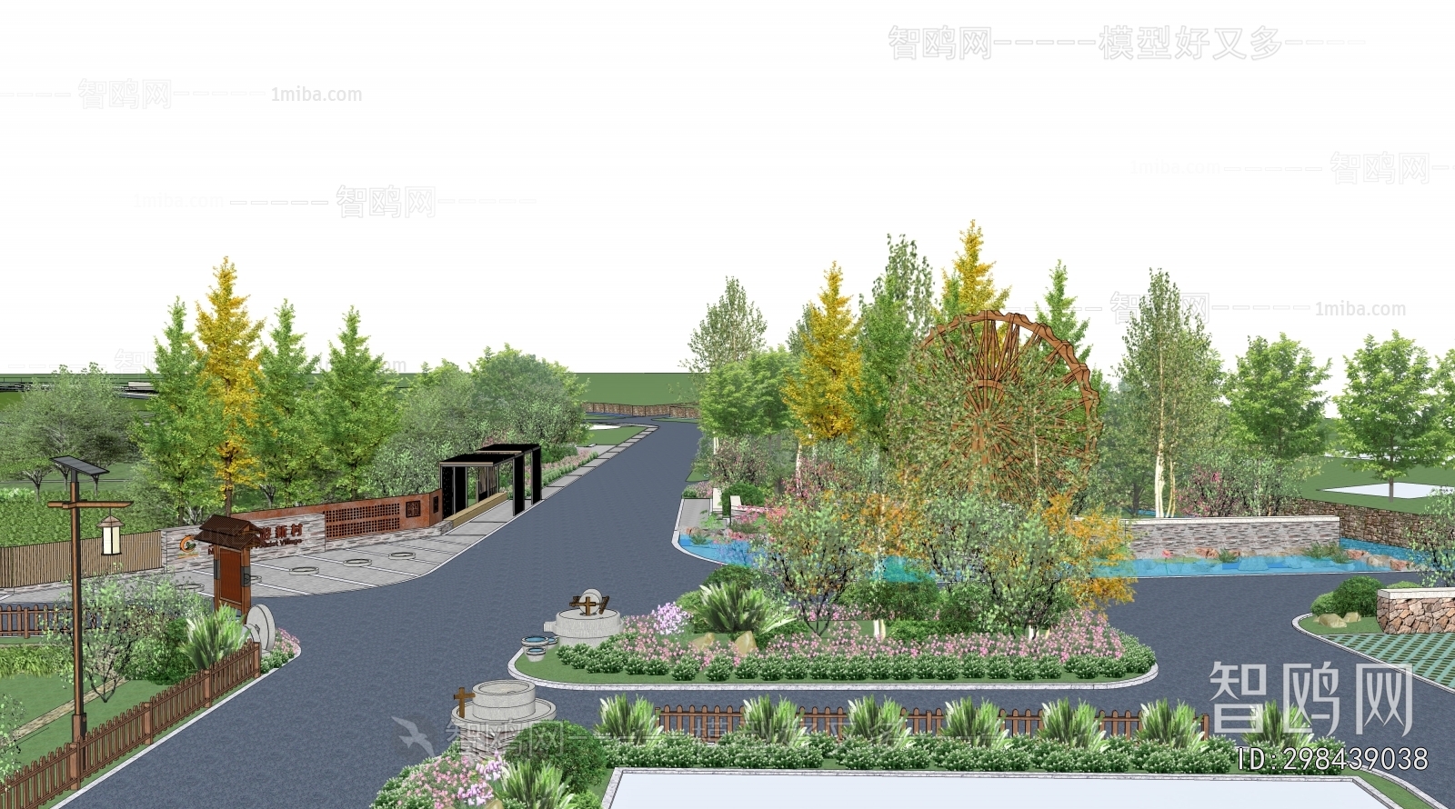 Modern Architectural Bird's-eye View Planning