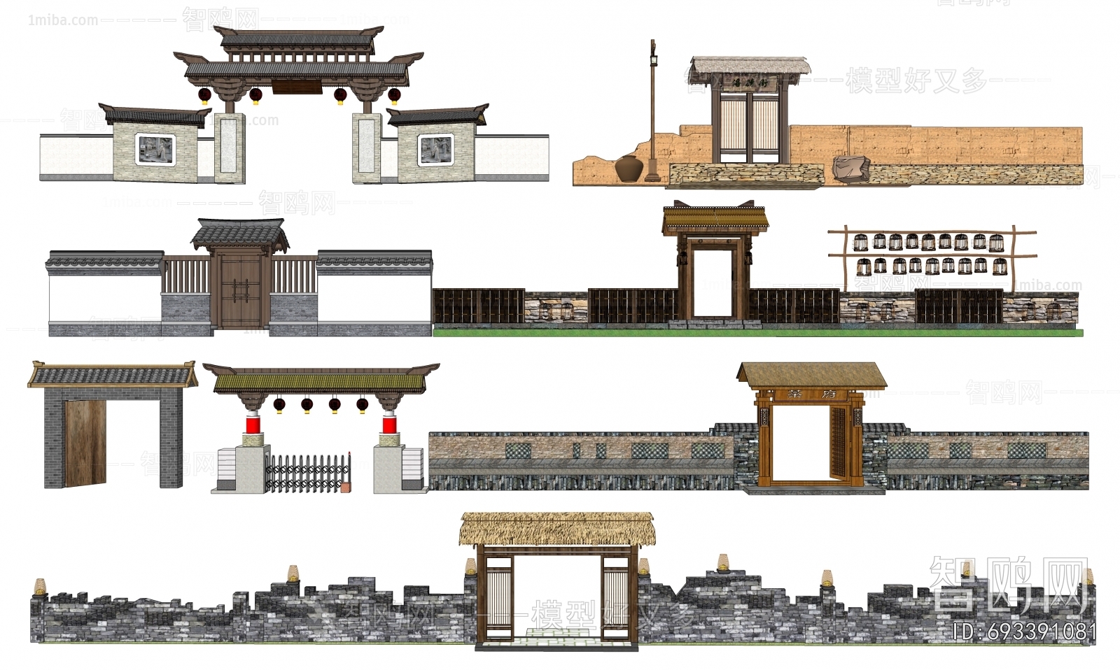 Chinese Style Facade Element