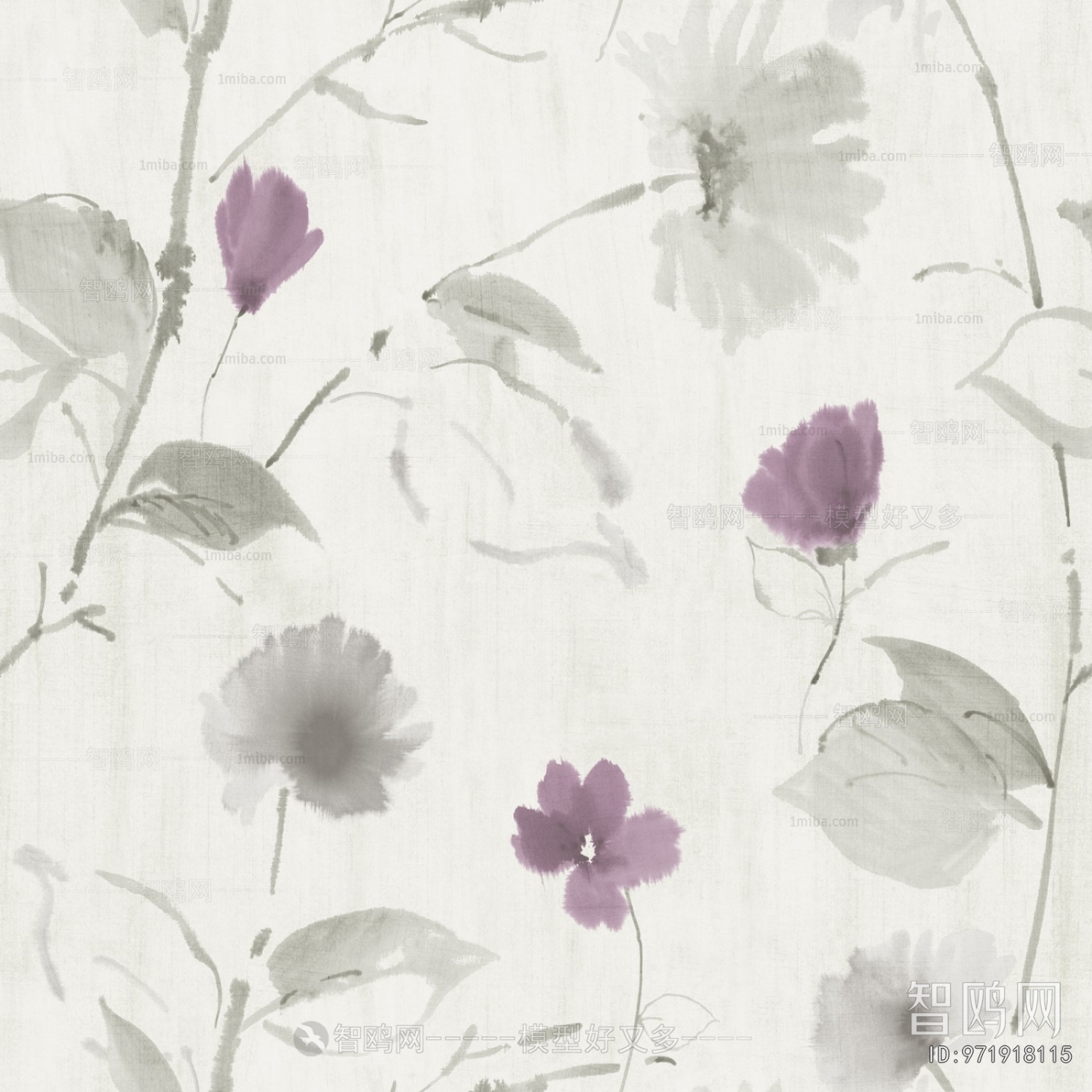 Animal And Plant Pattern Wallpaper