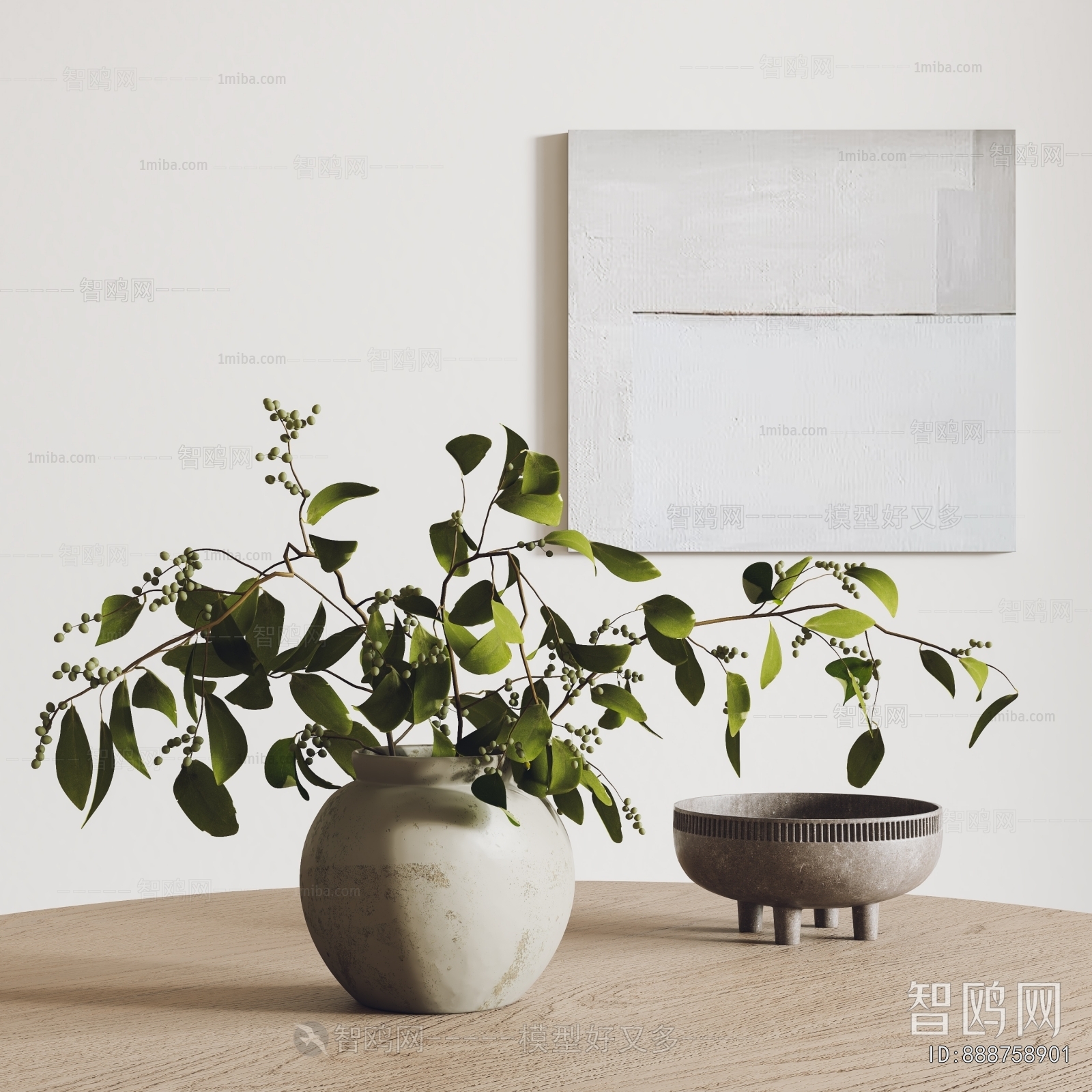 Modern Aquatic Green Plant