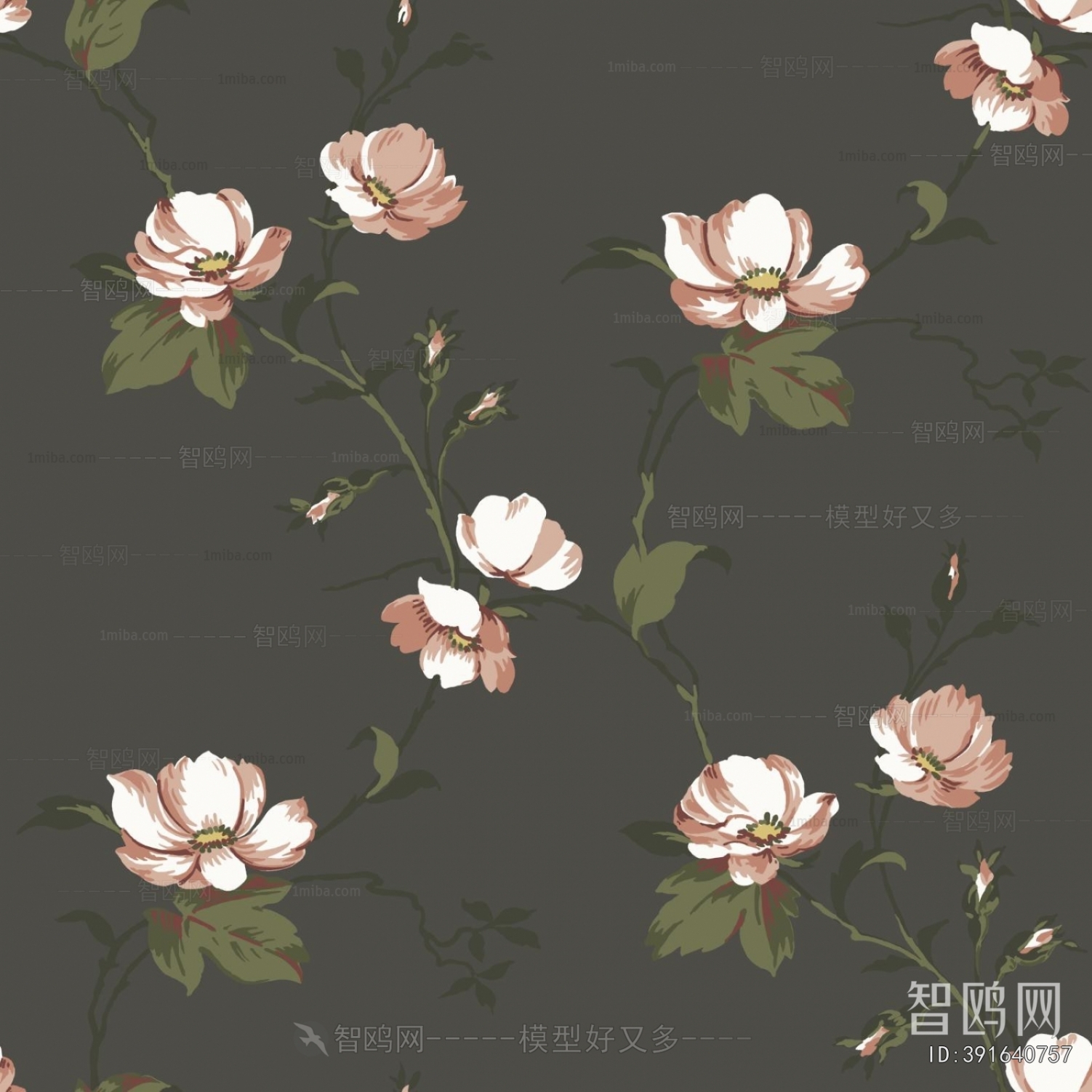 Animal And Plant Pattern Wallpaper