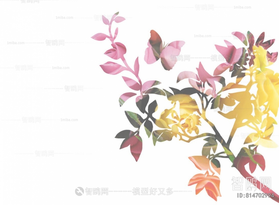 Animal And Plant Pattern Wallpaper