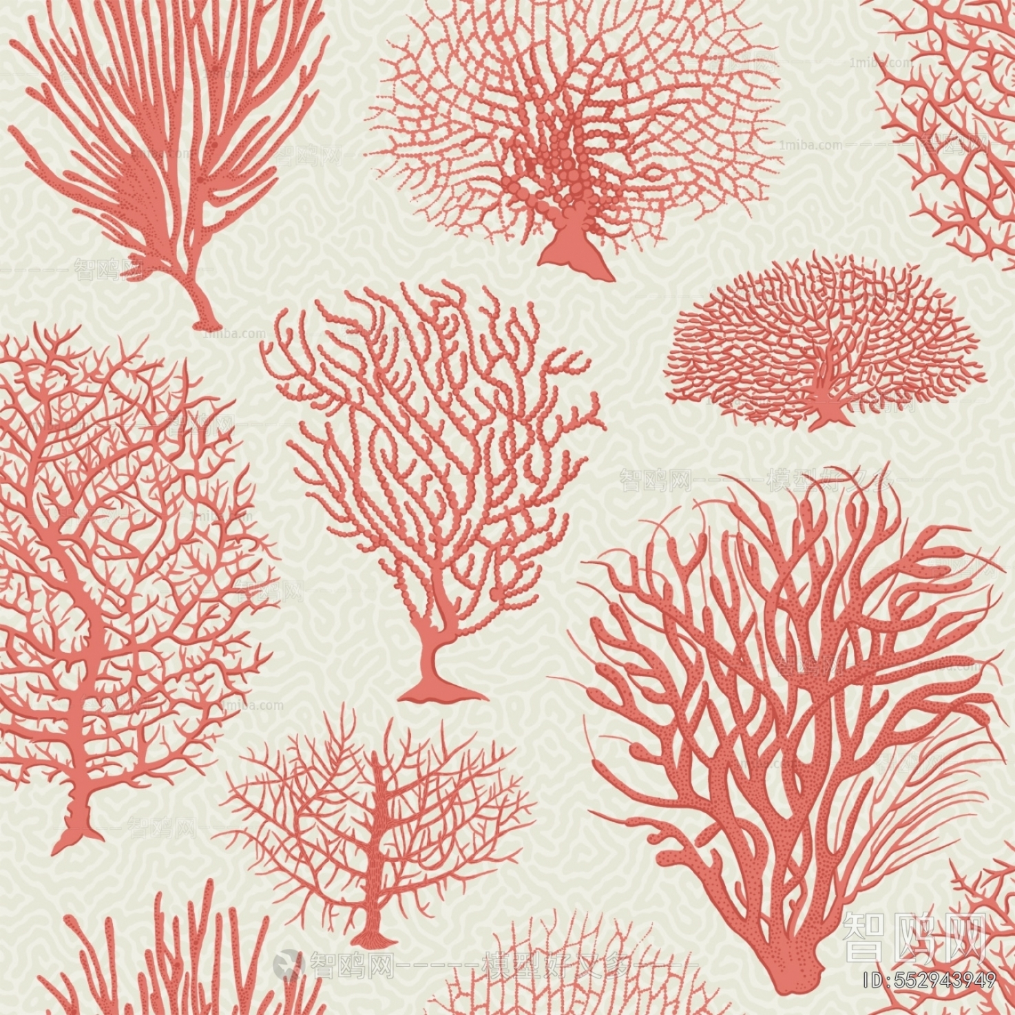 Animal And Plant Pattern Wallpaper
