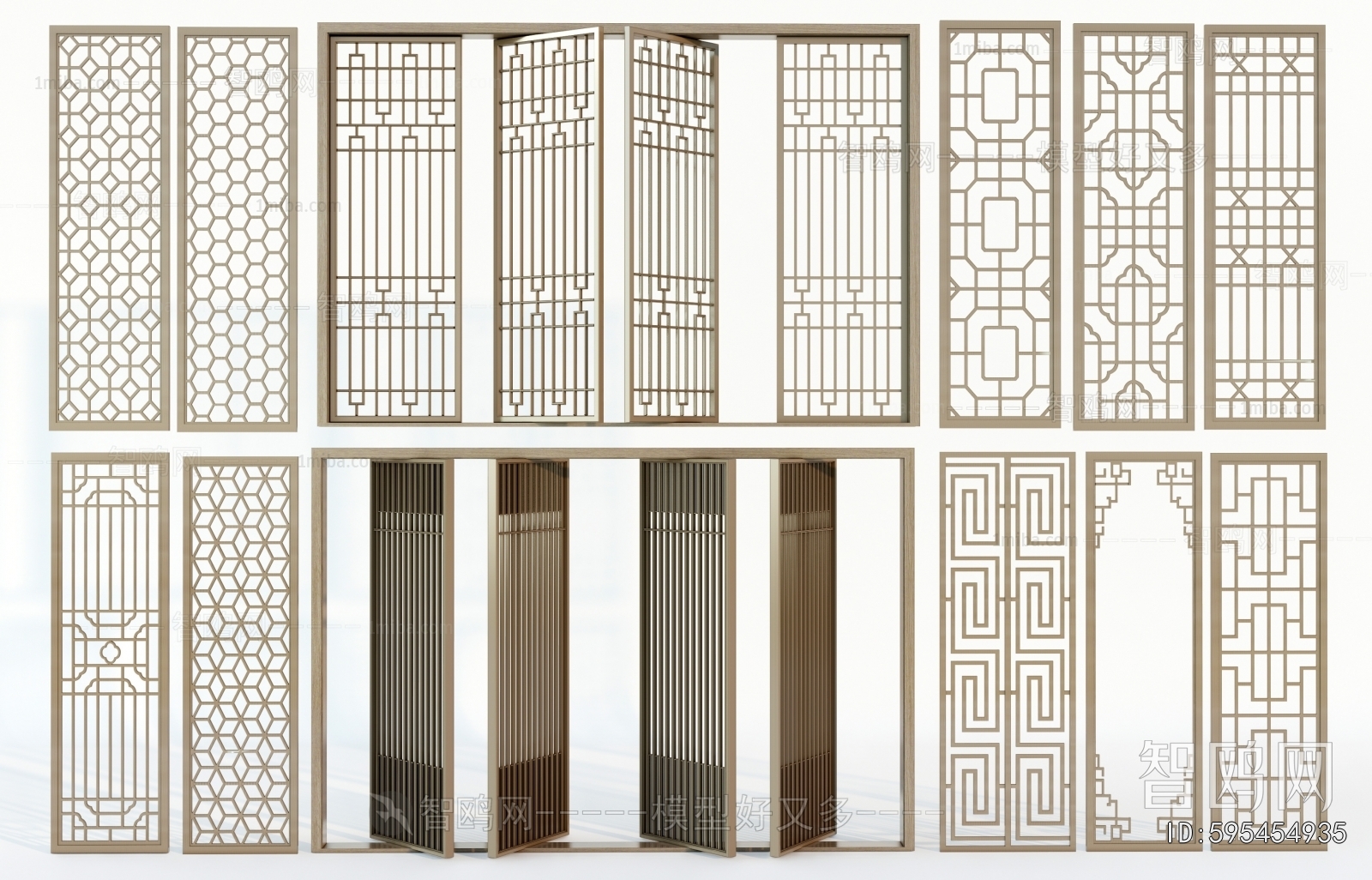 New Chinese Style Wooden Screen Partition