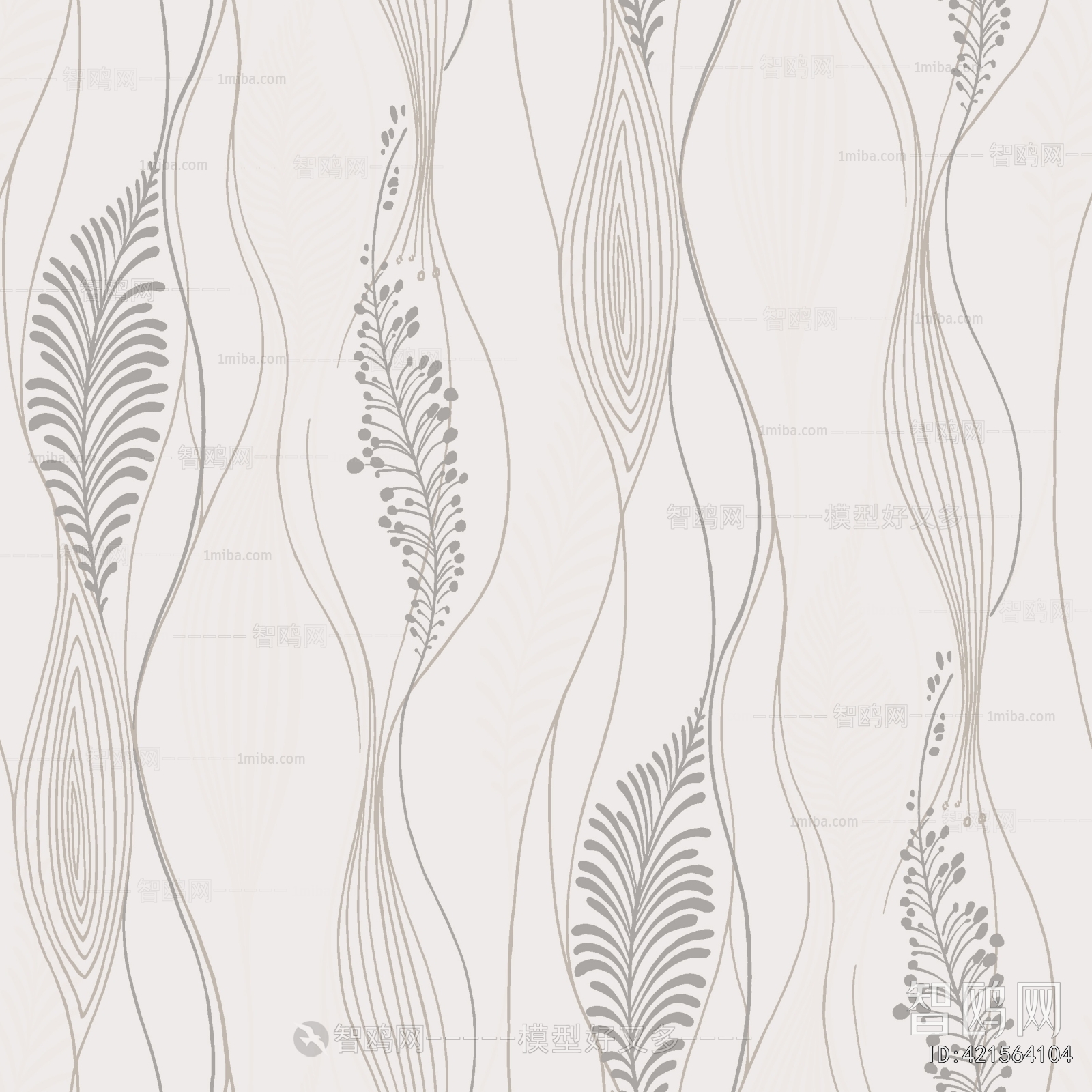 Animal And Plant Pattern Wallpaper