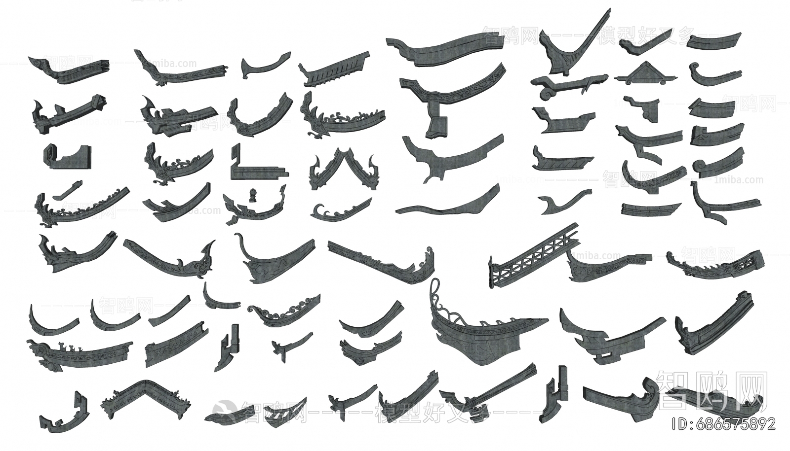 Chinese Style Building Component