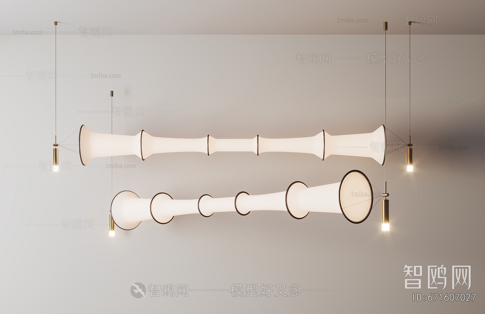 Modern Long Chandelier