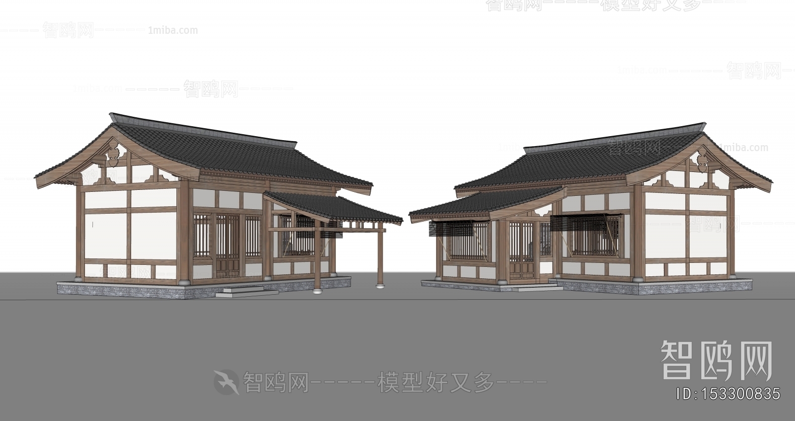 New Chinese Style Appearance Of Commercial Building