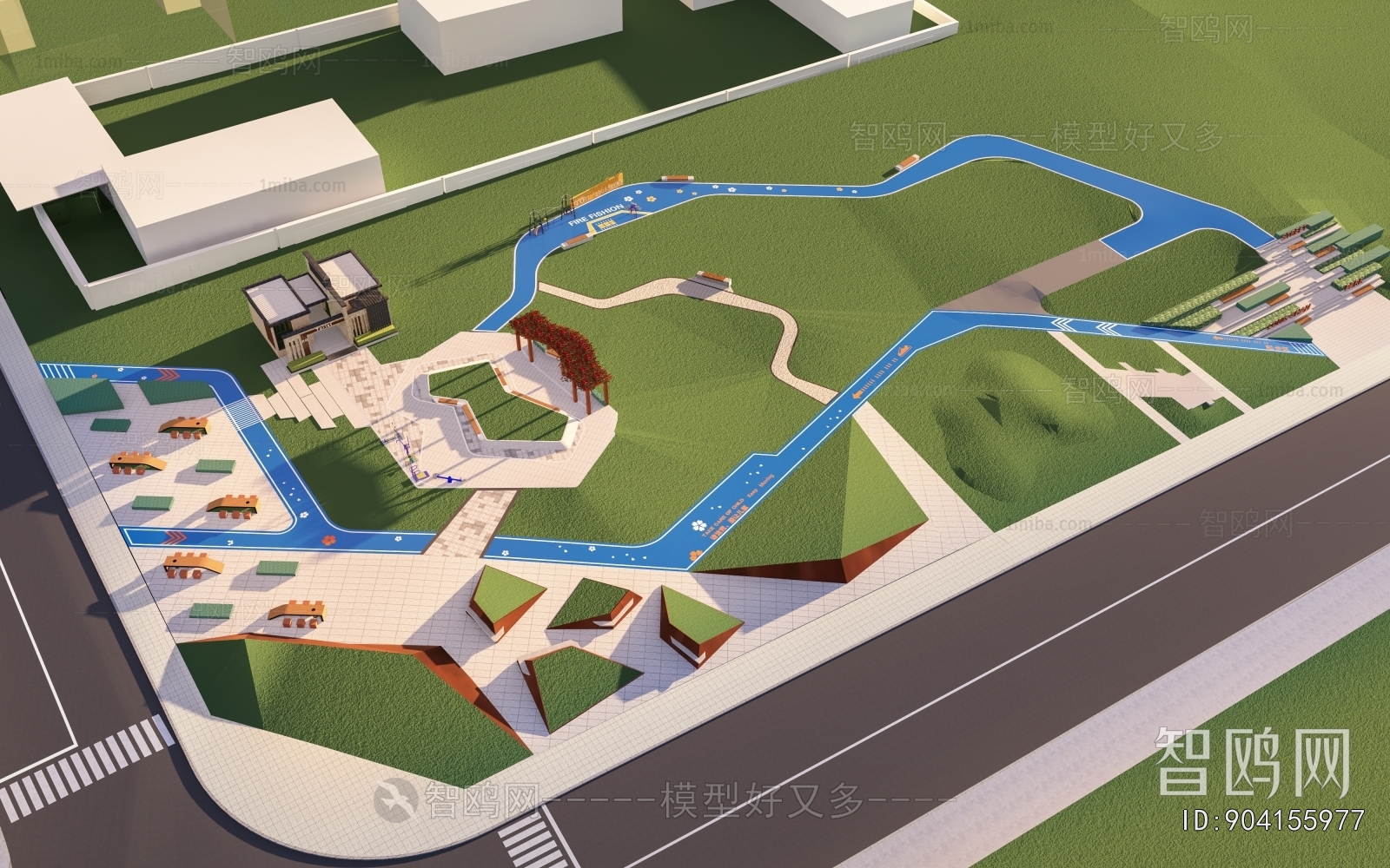 Modern Park Landscape