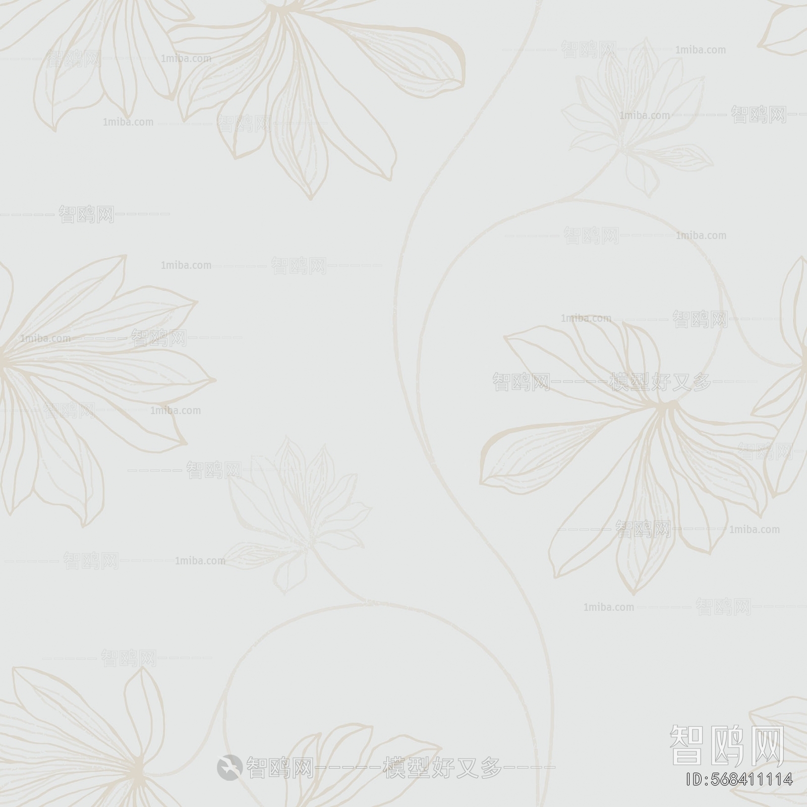 Animal And Plant Pattern Wallpaper