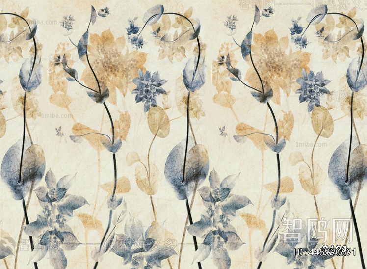 Animal And Plant Pattern Wallpaper