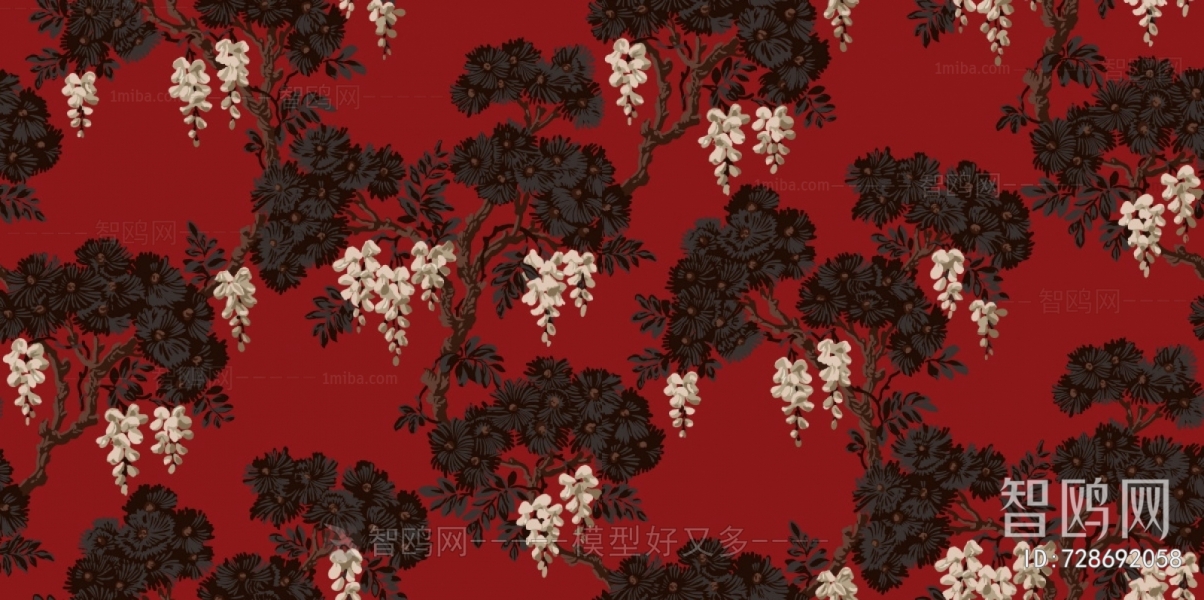 Animal And Plant Pattern Wallpaper