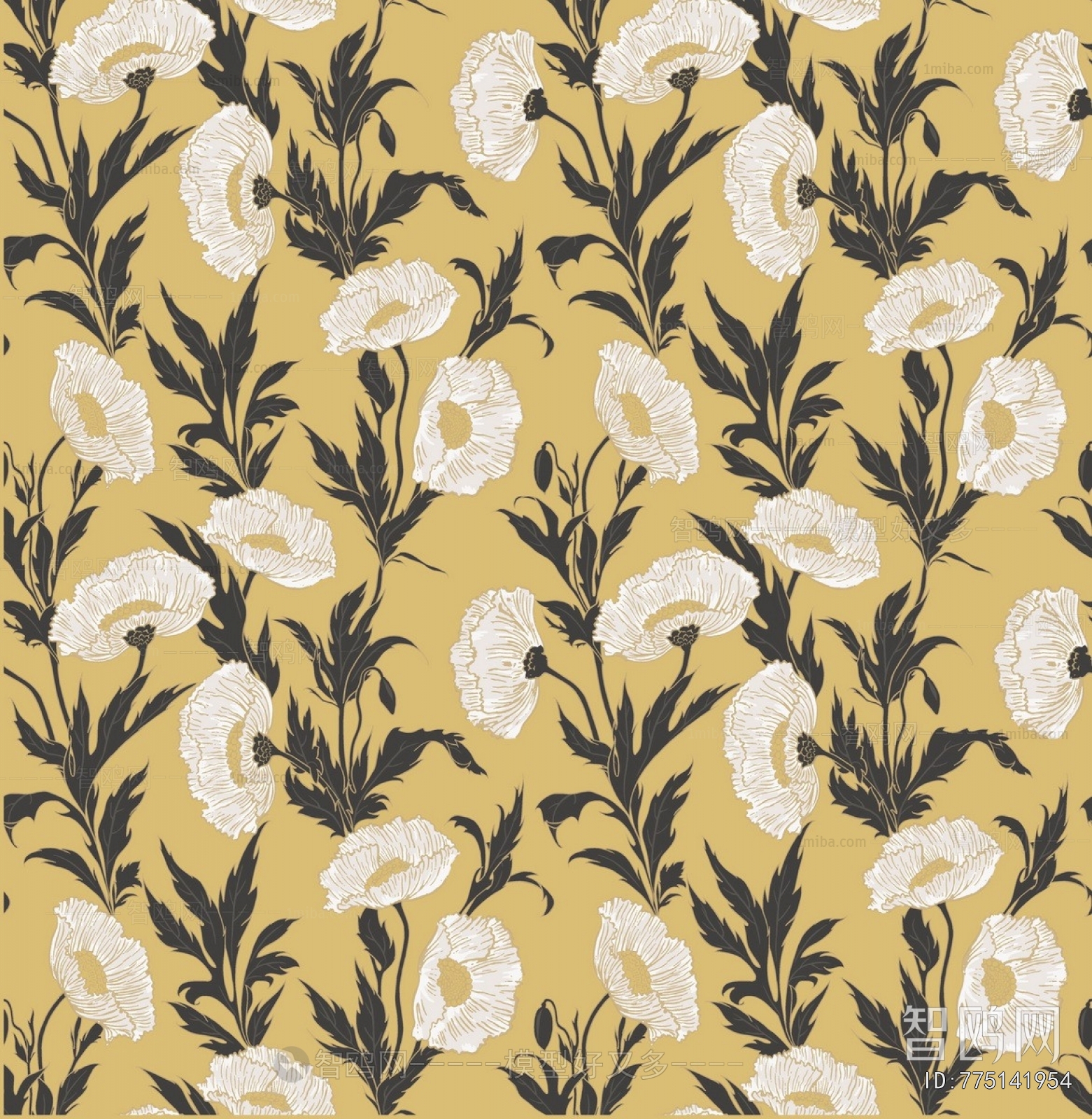 Animal And Plant Pattern Wallpaper