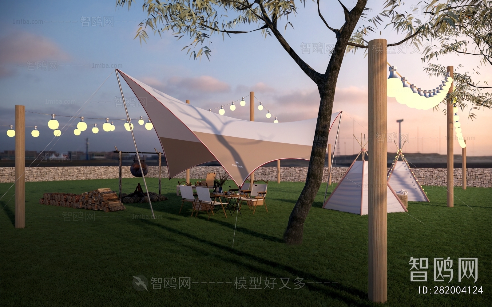 Modern Park Landscape