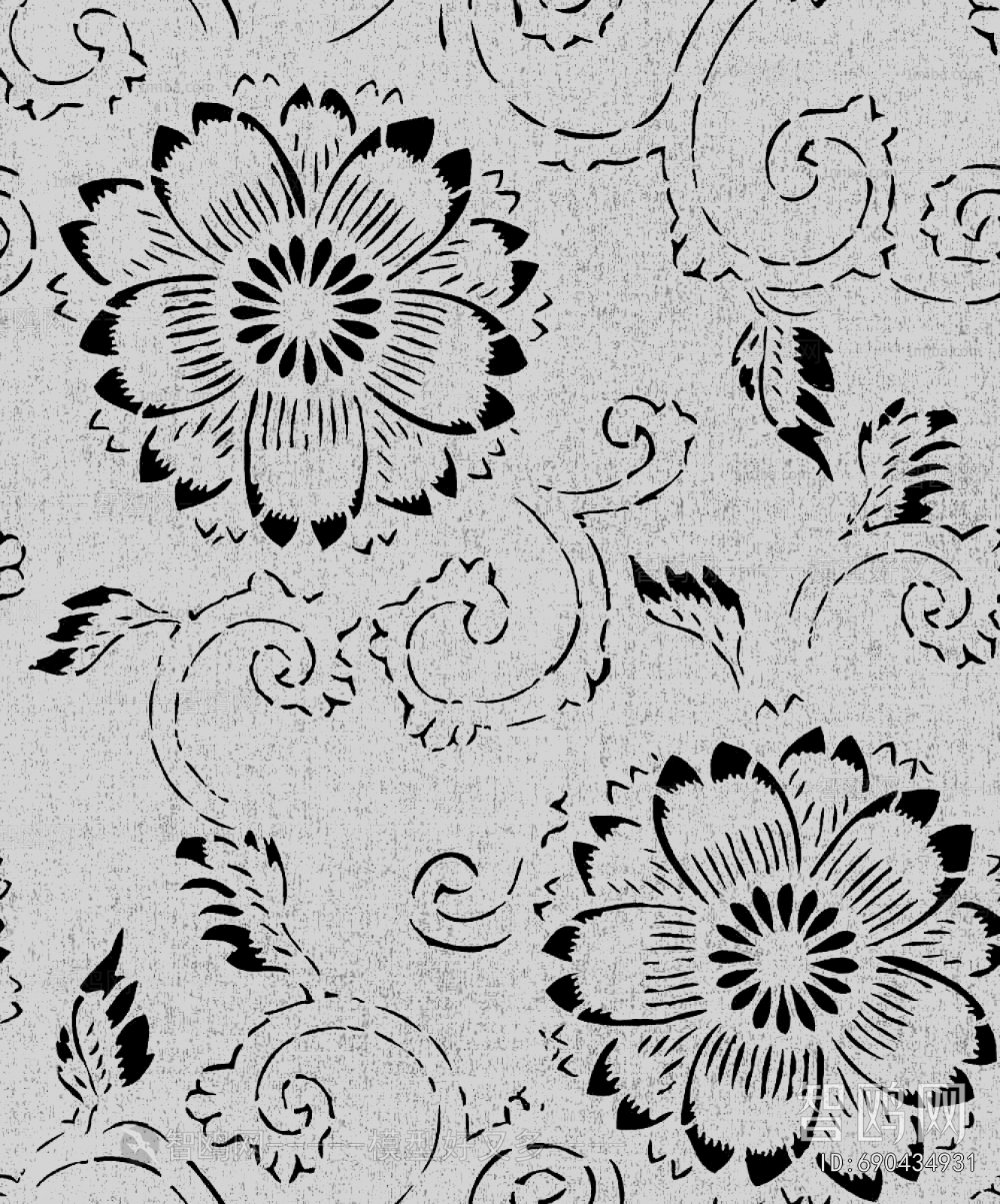 Animal And Plant Pattern Wallpaper