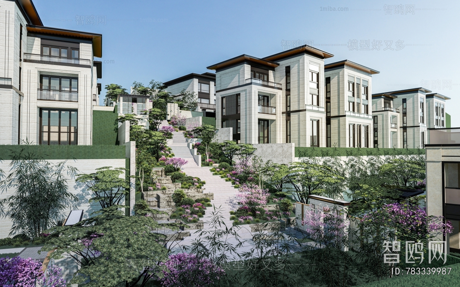 New Chinese Style Villa Appearance