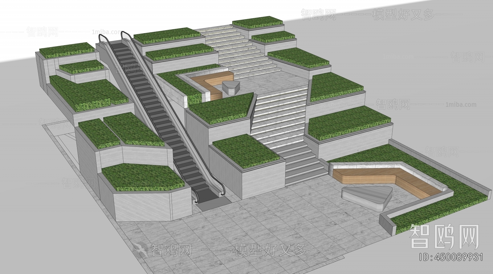 Modern Park Landscape