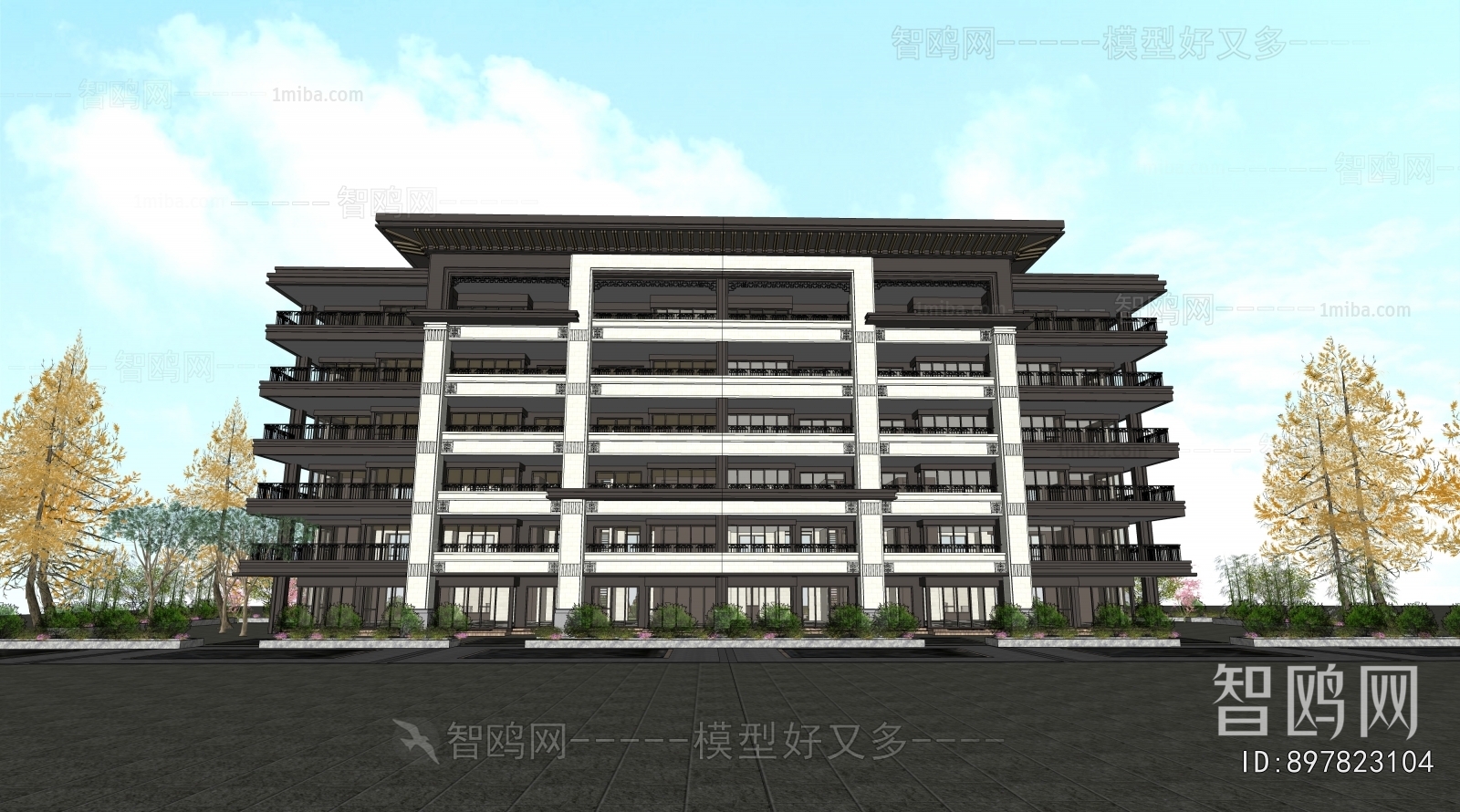 New Chinese Style Residential Building