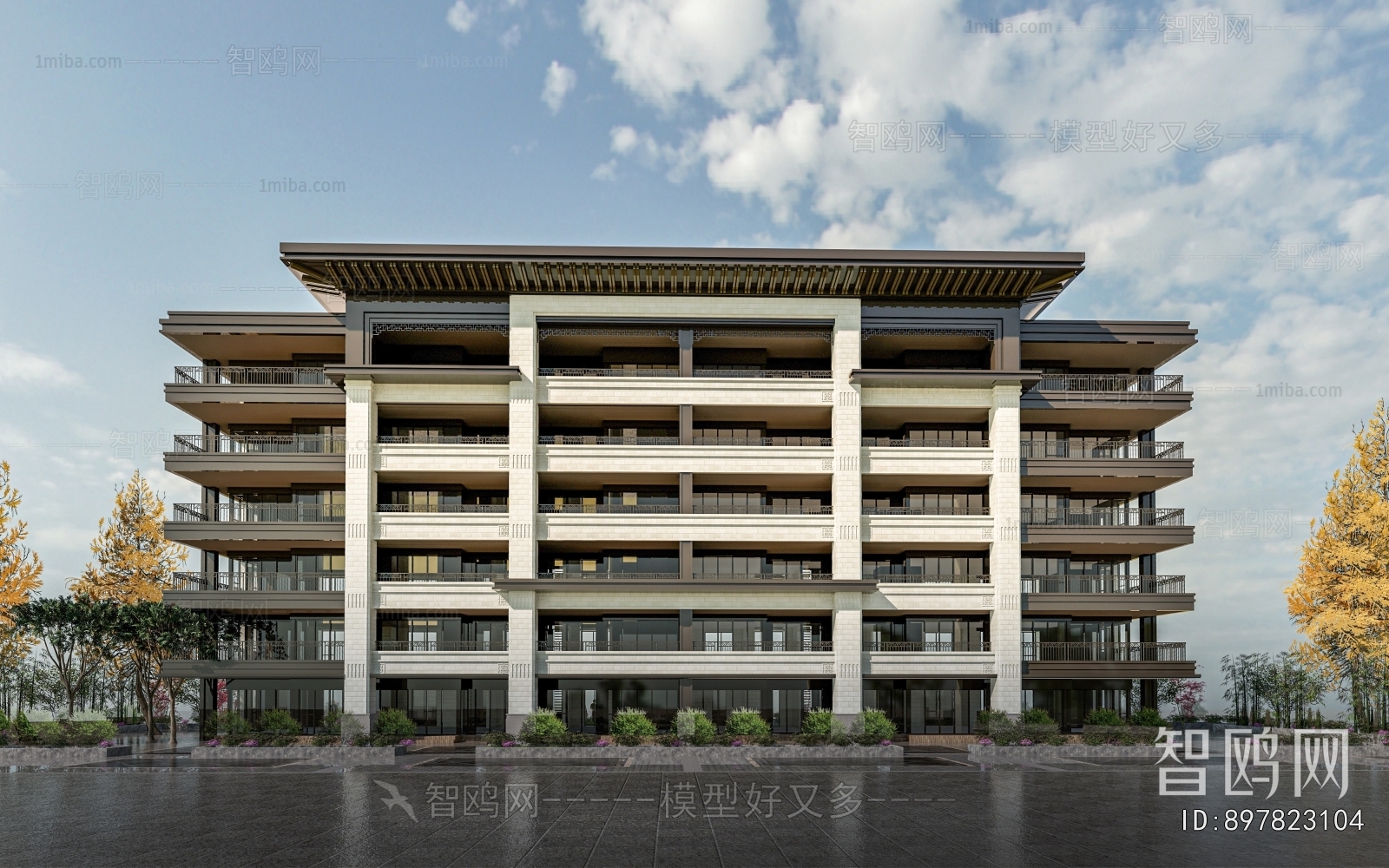 New Chinese Style Residential Building