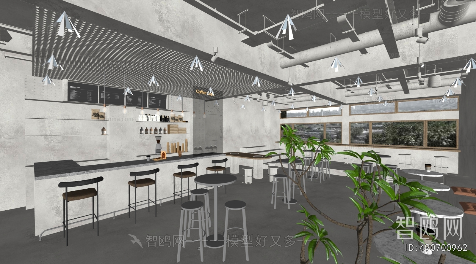 Industrial Style Cafe