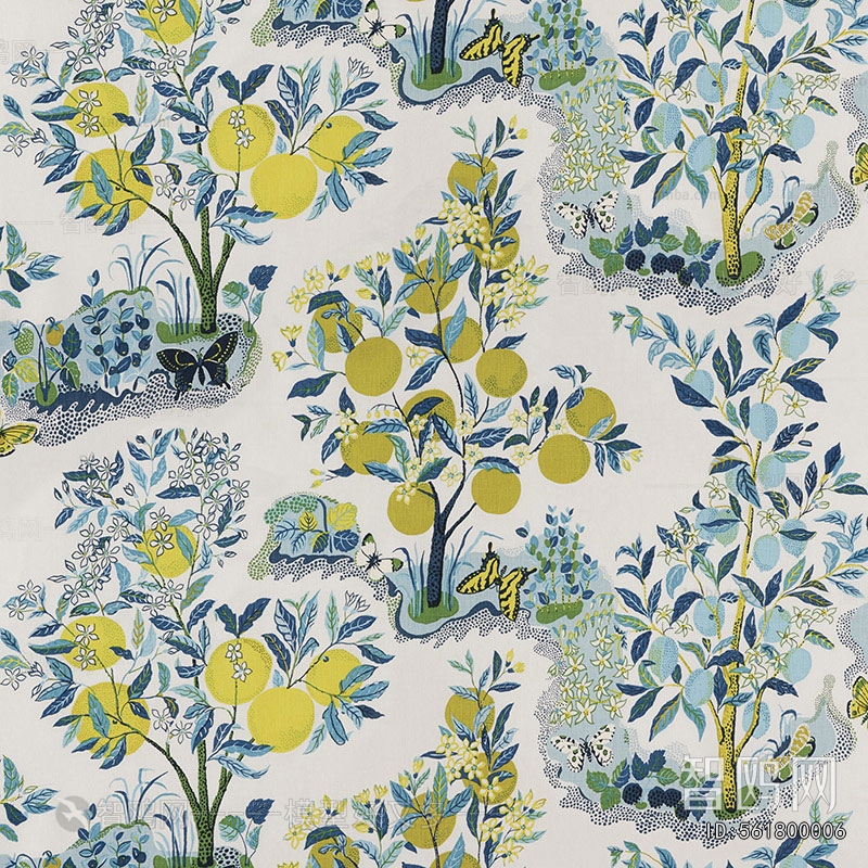 Animal And Plant Pattern Wallpaper