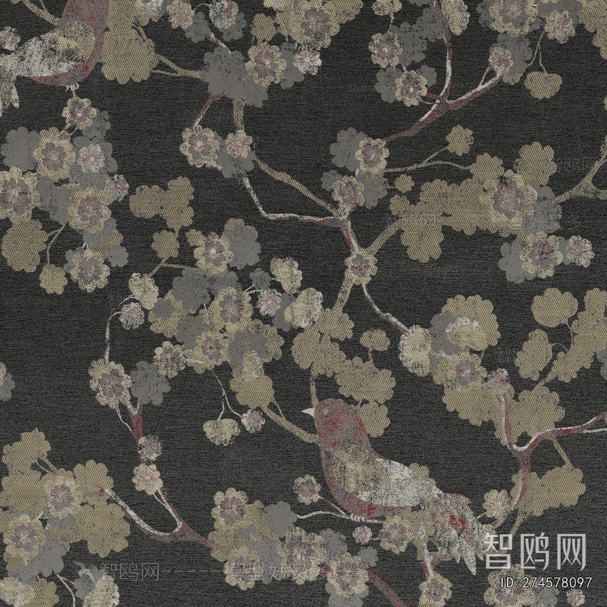 Animal And Plant Pattern Wallpaper