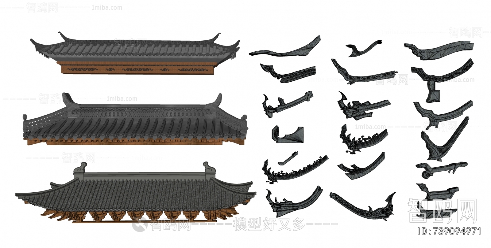 Chinese Style Building Component