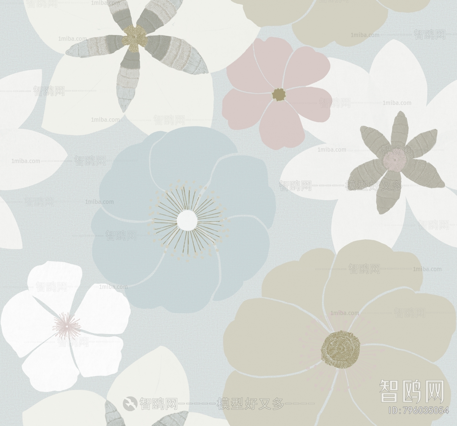 Animal And Plant Pattern Wallpaper