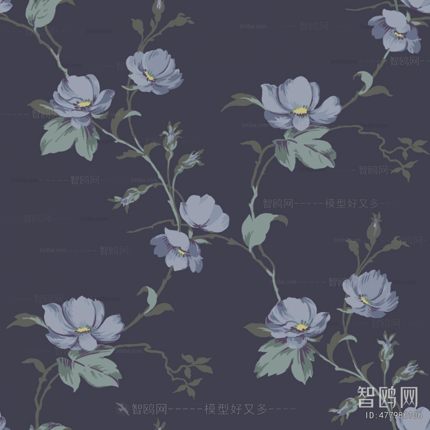 Animal And Plant Pattern Wallpaper