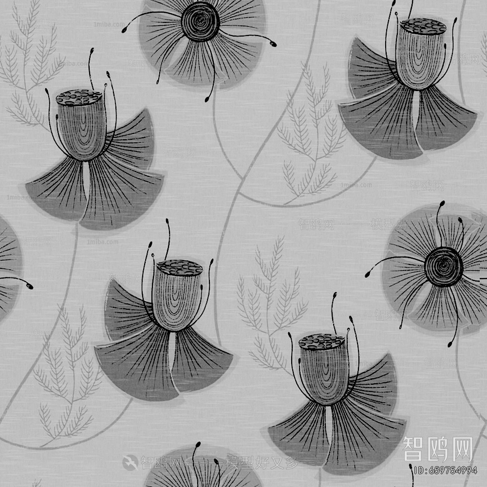 Animal And Plant Pattern Wallpaper