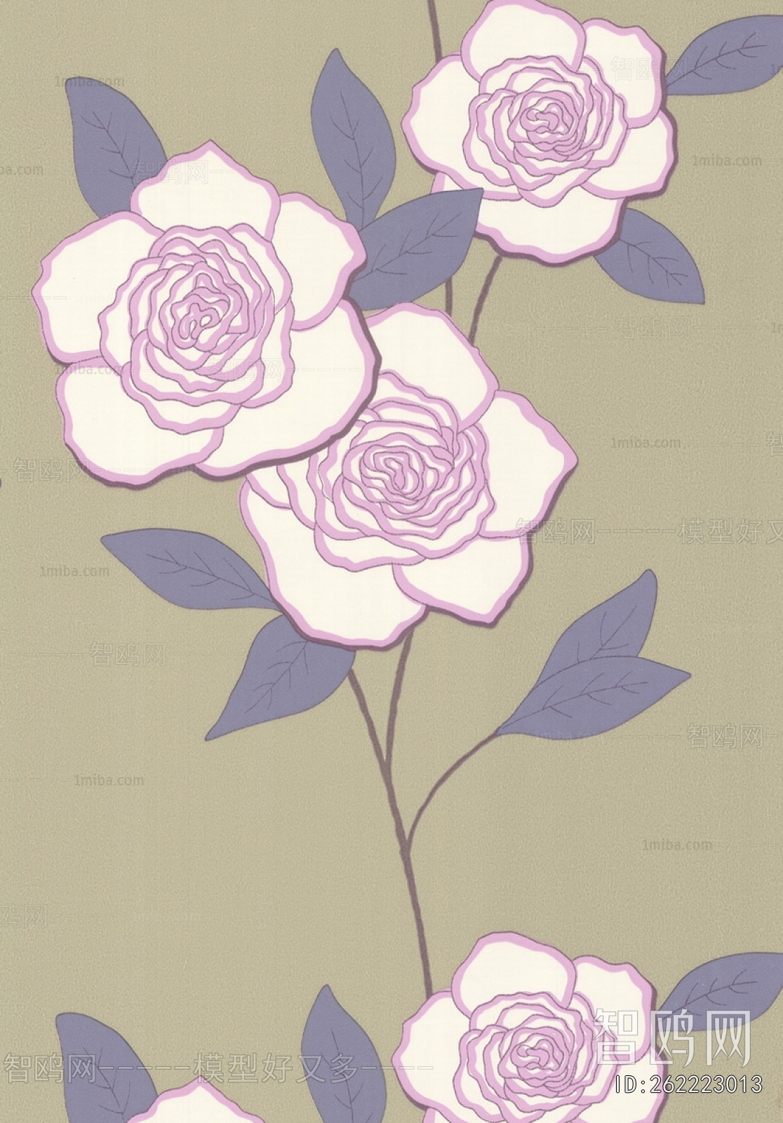 Animal And Plant Pattern Wallpaper