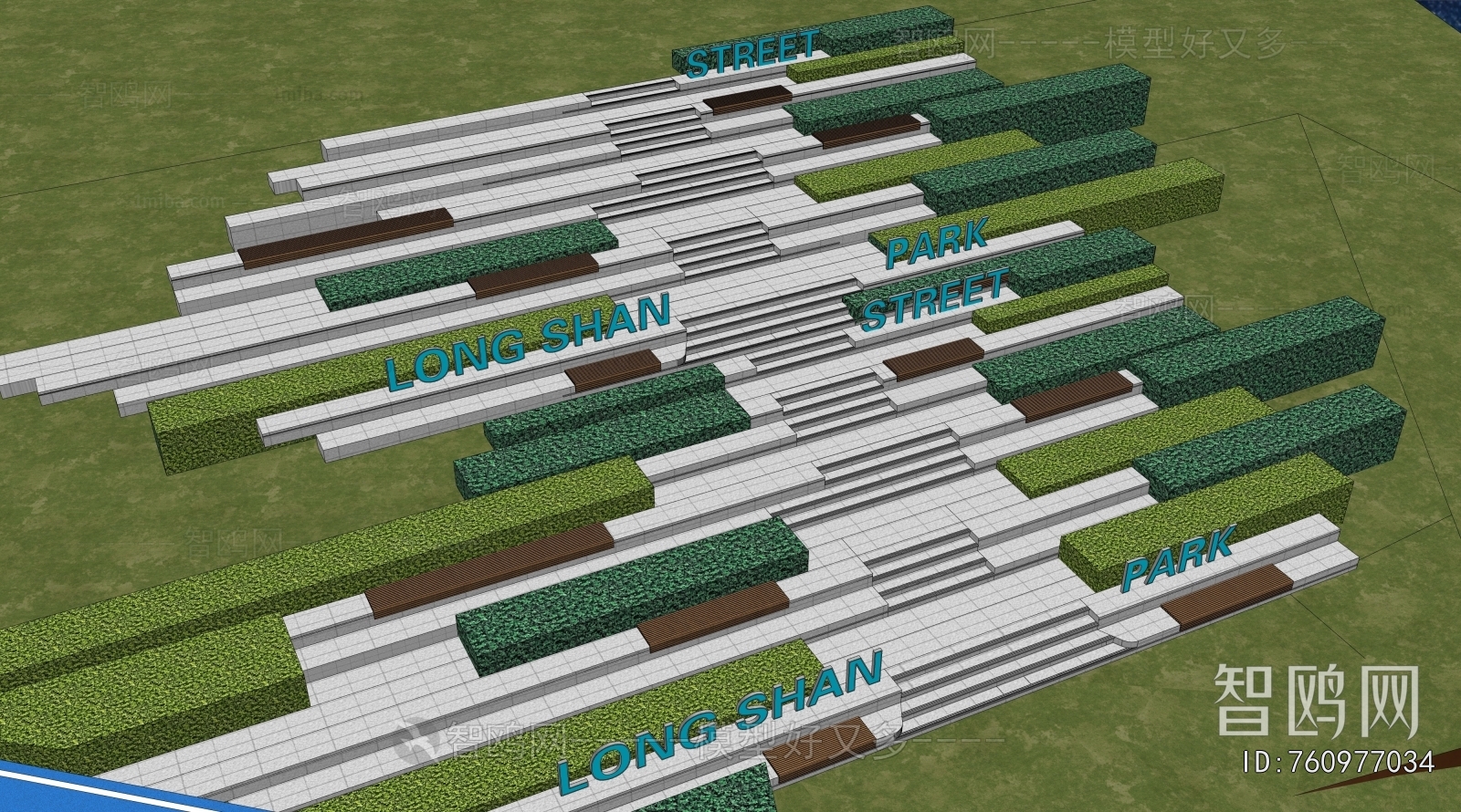 Modern Park Landscape