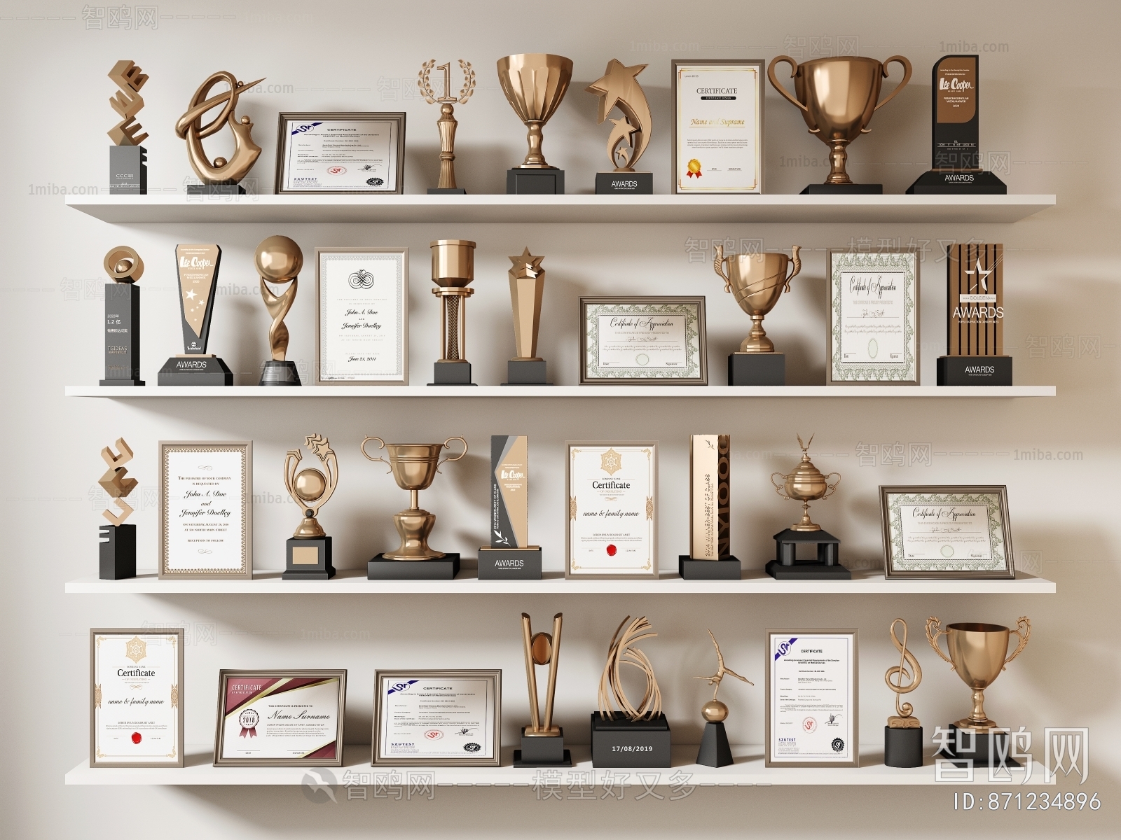 Modern Flag/badge/trophy/certificate