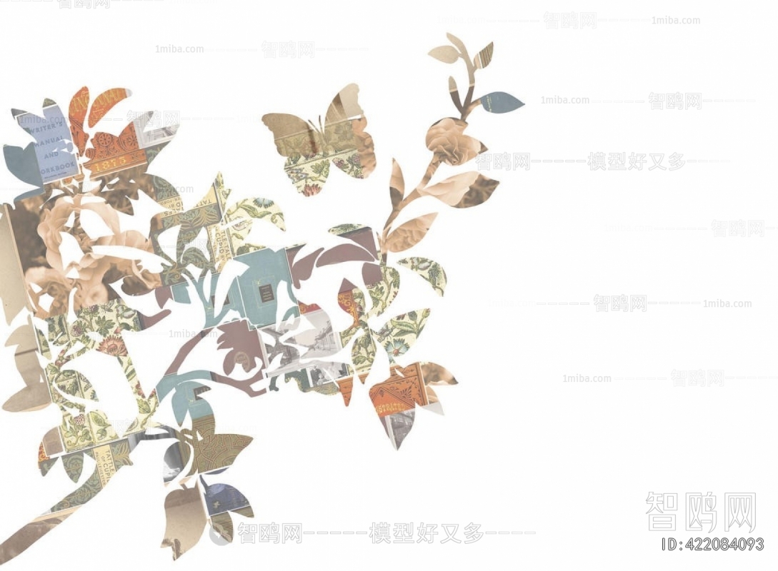 Animal And Plant Pattern Wallpaper