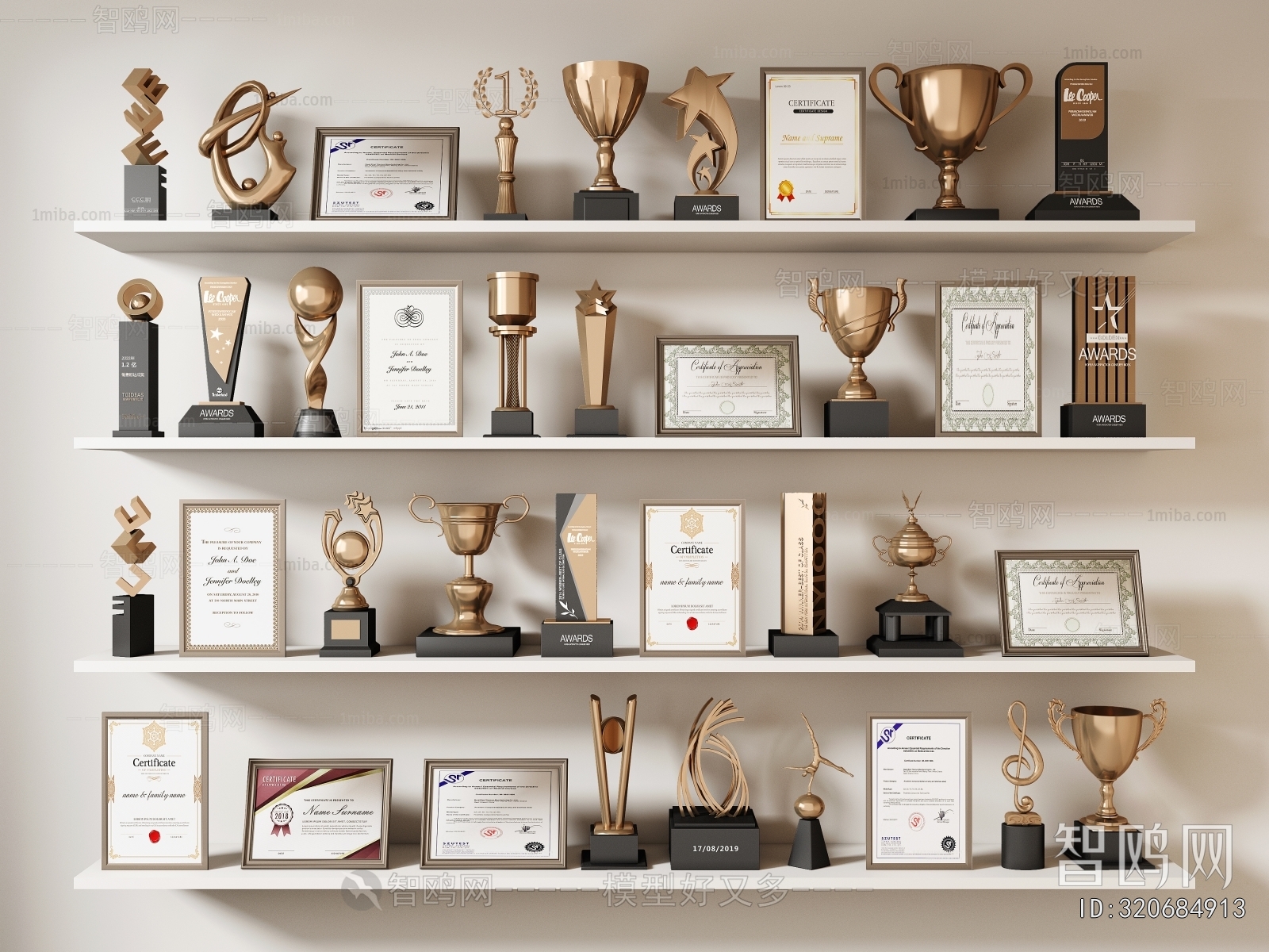 Modern Flag/badge/trophy/certificate